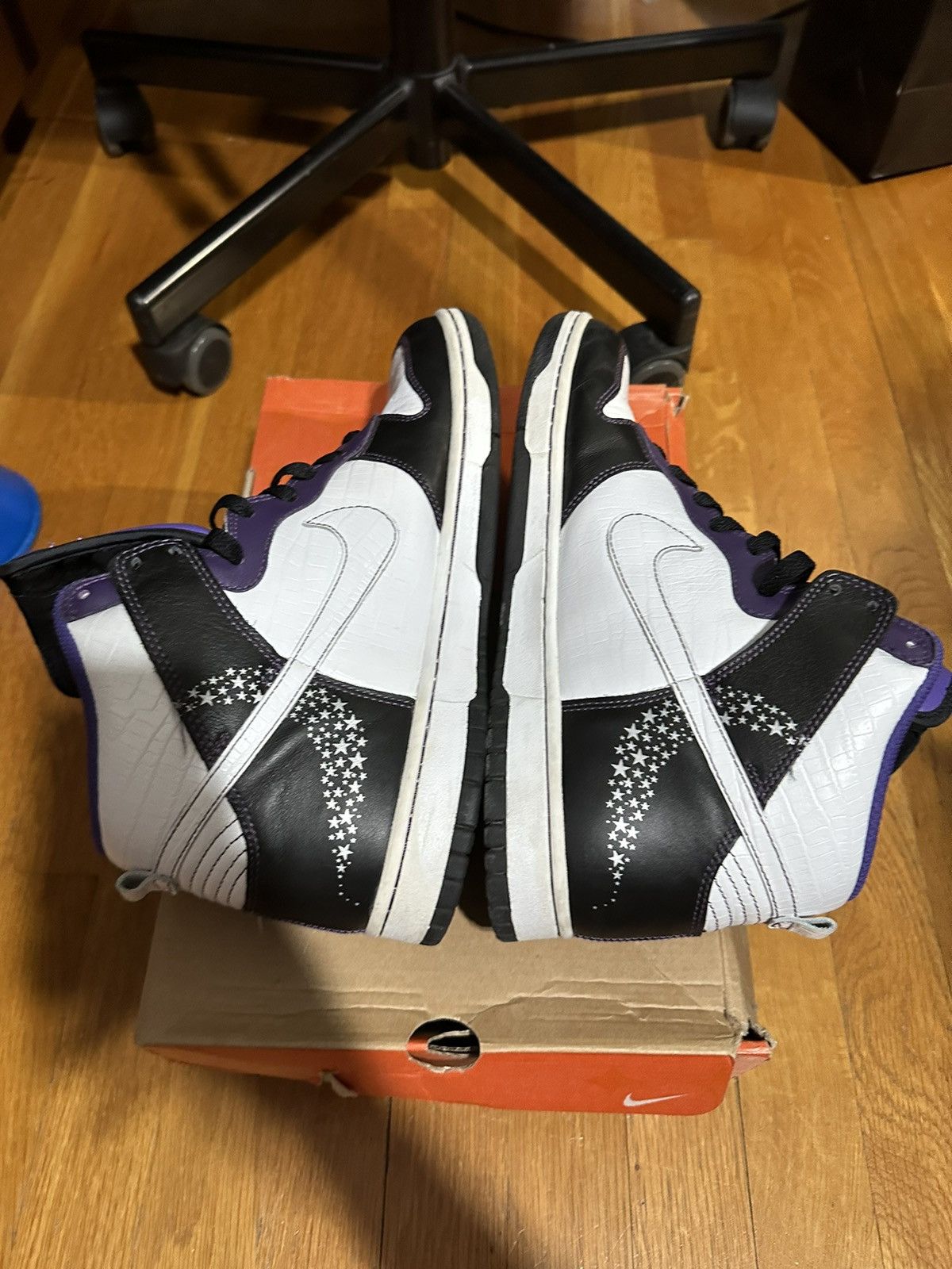 Nike × Vintage Nike Dunk High Crocodile Star 2006 (312786011) Size US 10 / EU 43 - 6 Thumbnail