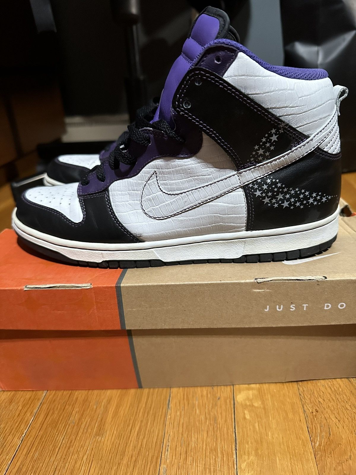 Nike × Vintage Nike Dunk High Crocodile Star 2006 (312786011) Size US 10 / EU 43 - 3 Thumbnail