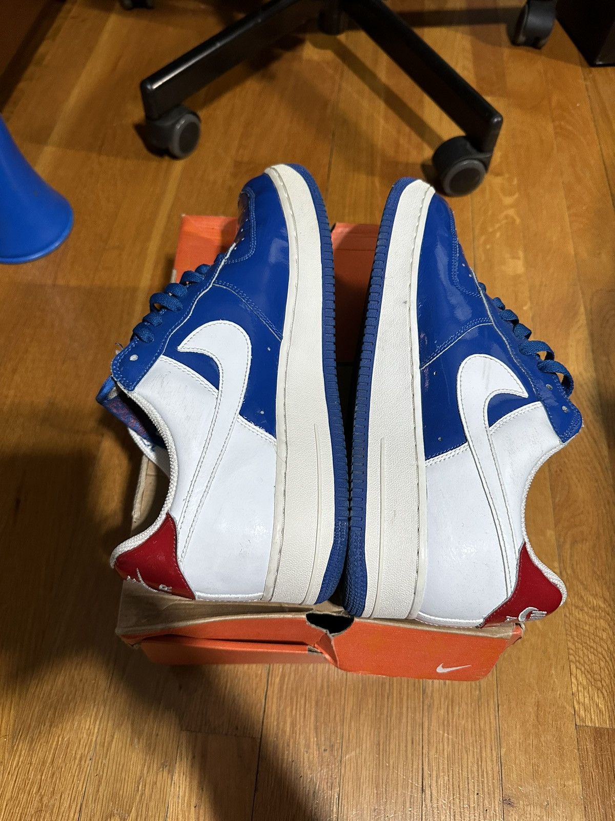 Nike × Vintage Nike Air Force 1 Sheed Low Blue Jay 2006 (306347411) Size US 10.5 / EU 43-44 - 6 Thumbnail