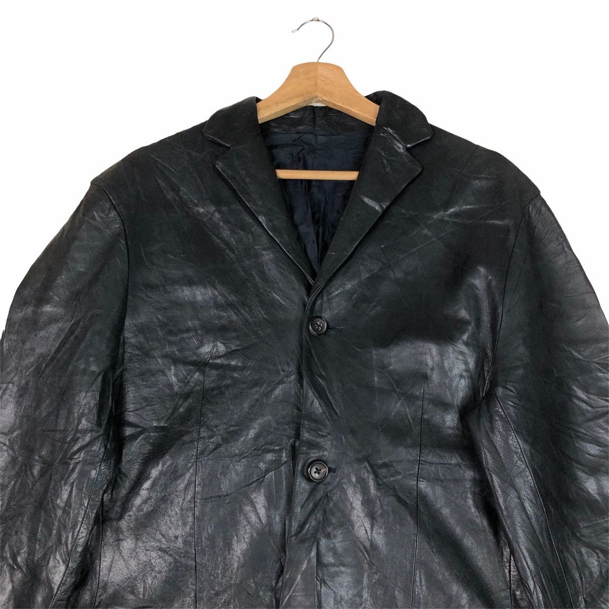 Jil Sander JIL SANDER ITALY LEATHER COAT JACKET Size US S / EU 44-46 / 1 - 2 Thumbnail