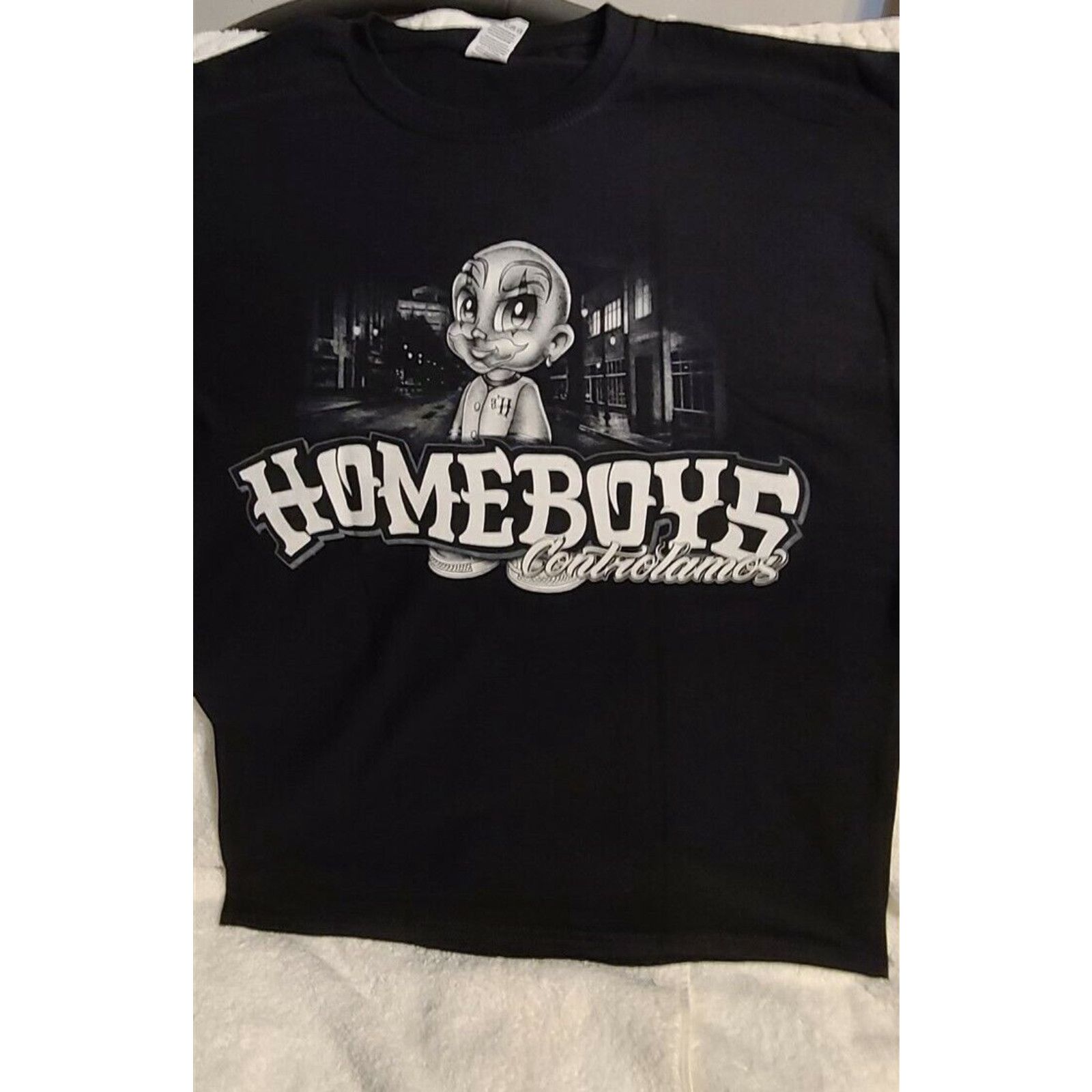 HOMEBOYS GANGSTER BAND IN THE PARTY LOWRIDER CAR MUSIC T-SHIRT SHIRT