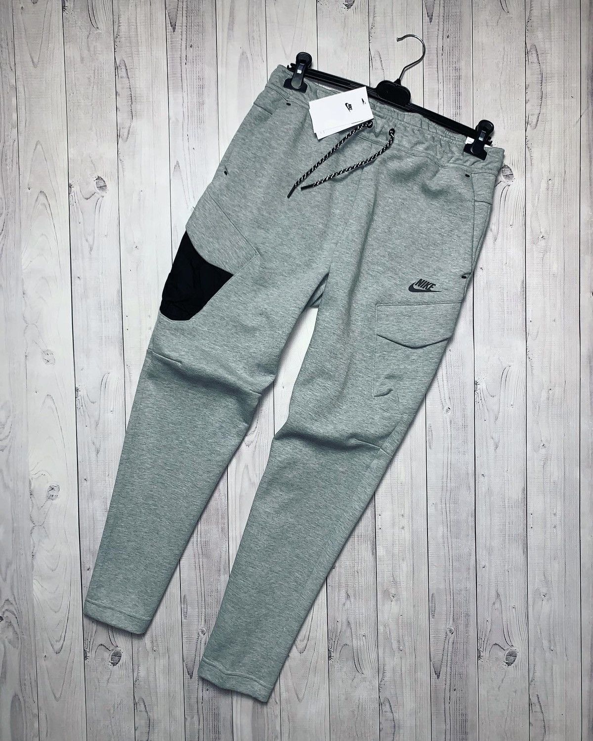 Nike Nike Tech Fleece drill joggers cargo rare black pocket Size US 36 / EU 52 - 1 Thumbnail