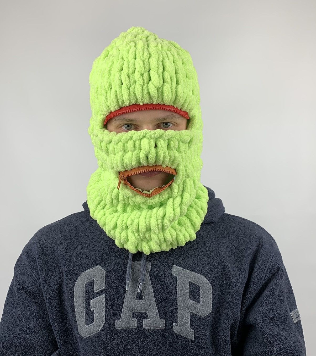 Handmade × Vintage Puffy Mask Teddy Balaclava Ski Mask Size ONE SIZE - 2 Thumbnail