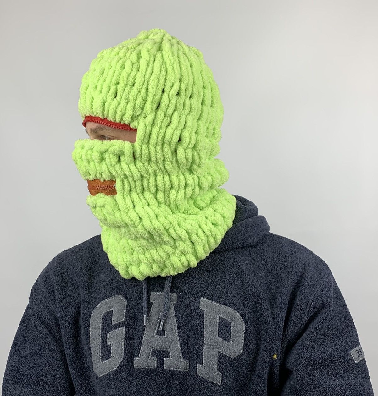 Handmade × Vintage Puffy Mask Teddy Balaclava Ski Mask Size ONE SIZE - 4 Thumbnail