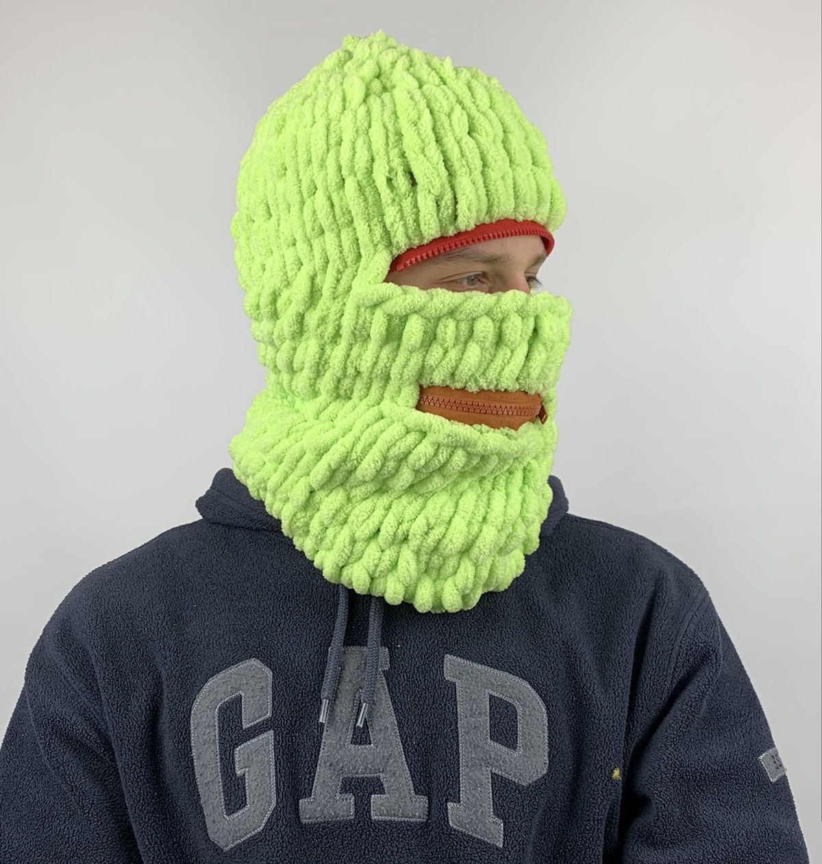 Handmade × Vintage Puffy Mask Teddy Balaclava Ski Mask Size ONE SIZE - 3 Thumbnail