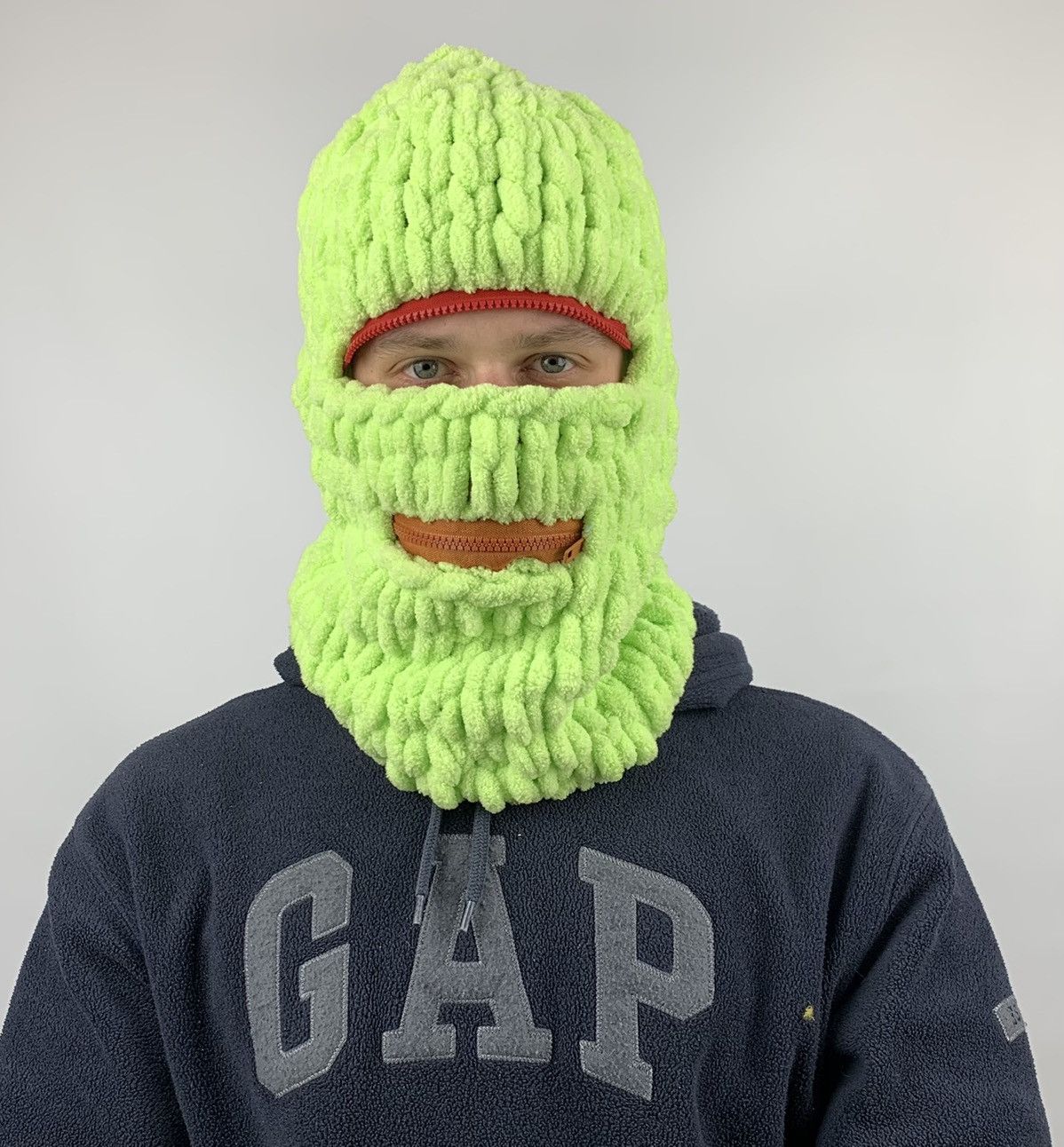 Handmade × Vintage Puffy Mask Teddy Balaclava Ski Mask Size ONE SIZE - 1 Thumbnail