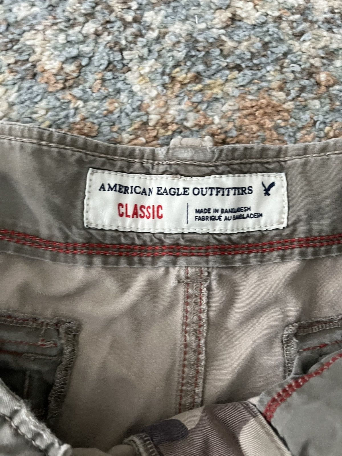 American Eagle Outfitters VTG American Eagle y2k Cargo Shorts Zip Pockets 36 Size US 34 / EU 50 - 4 Thumbnail