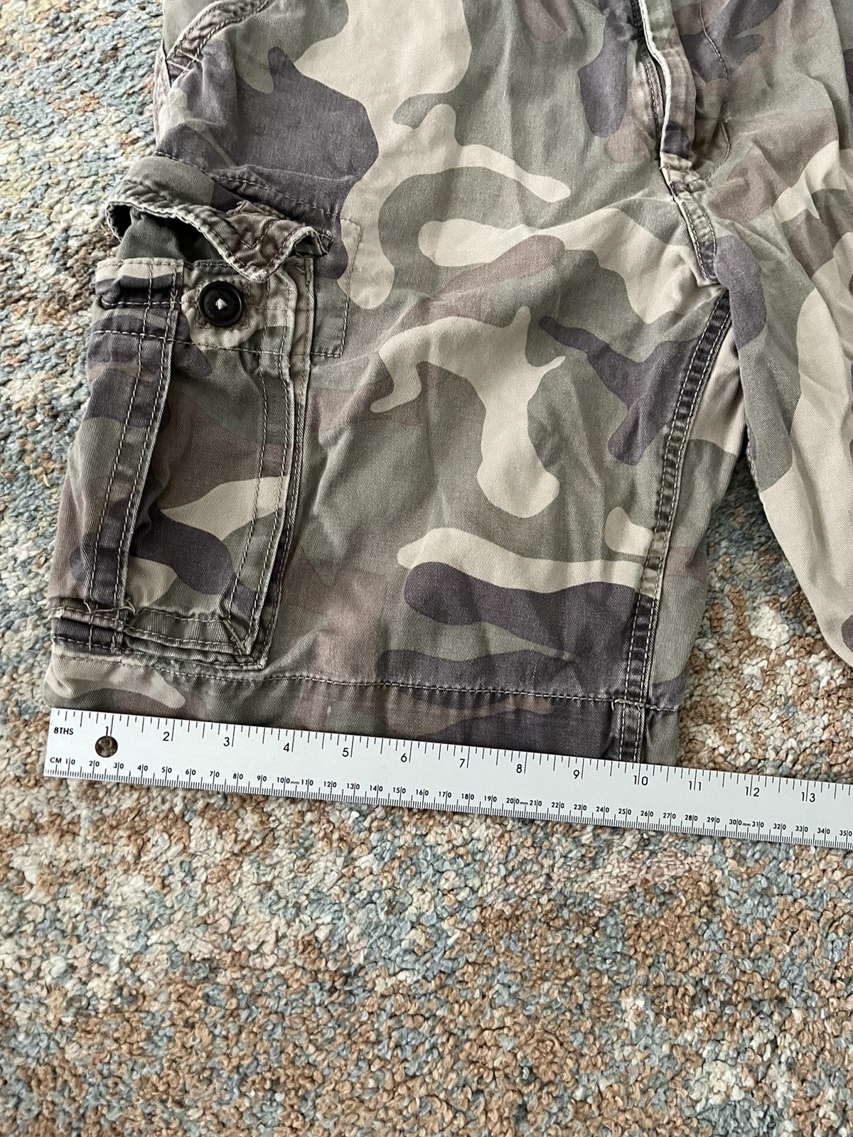 American Eagle Outfitters VTG American Eagle y2k Cargo Shorts Zip Pockets 36 Size US 34 / EU 50 - 7 Thumbnail
