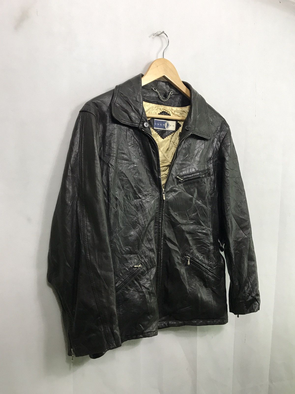 Other 🔥Unknown real leather moto jacket made in england Size US S / EU 44-46 / 1 - 4 Thumbnail