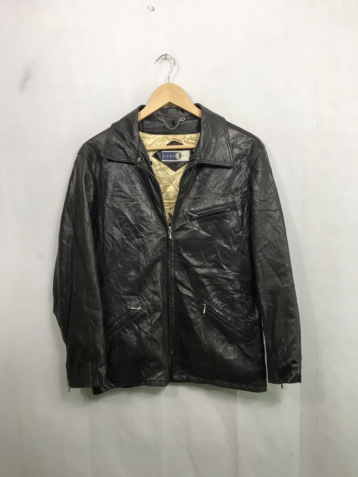 Other 🔥Unknown real leather moto jacket made in england Size US S / EU 44-46 / 1 - 3 Thumbnail