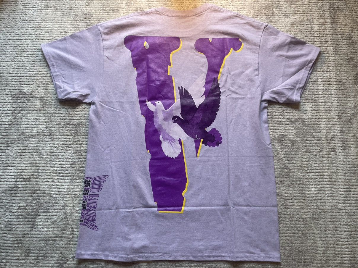 Vlone hotsell purple shirt