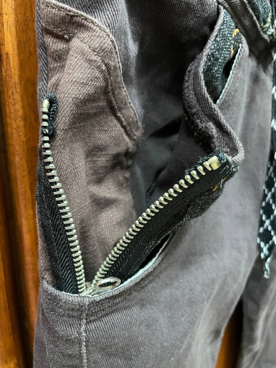 AMP × If Six Was Nine × Japanese Brand Vintage Japanese Brand AMP Double Waisted Bondage Punk Jeans Size US 33 - 6 Thumbnail