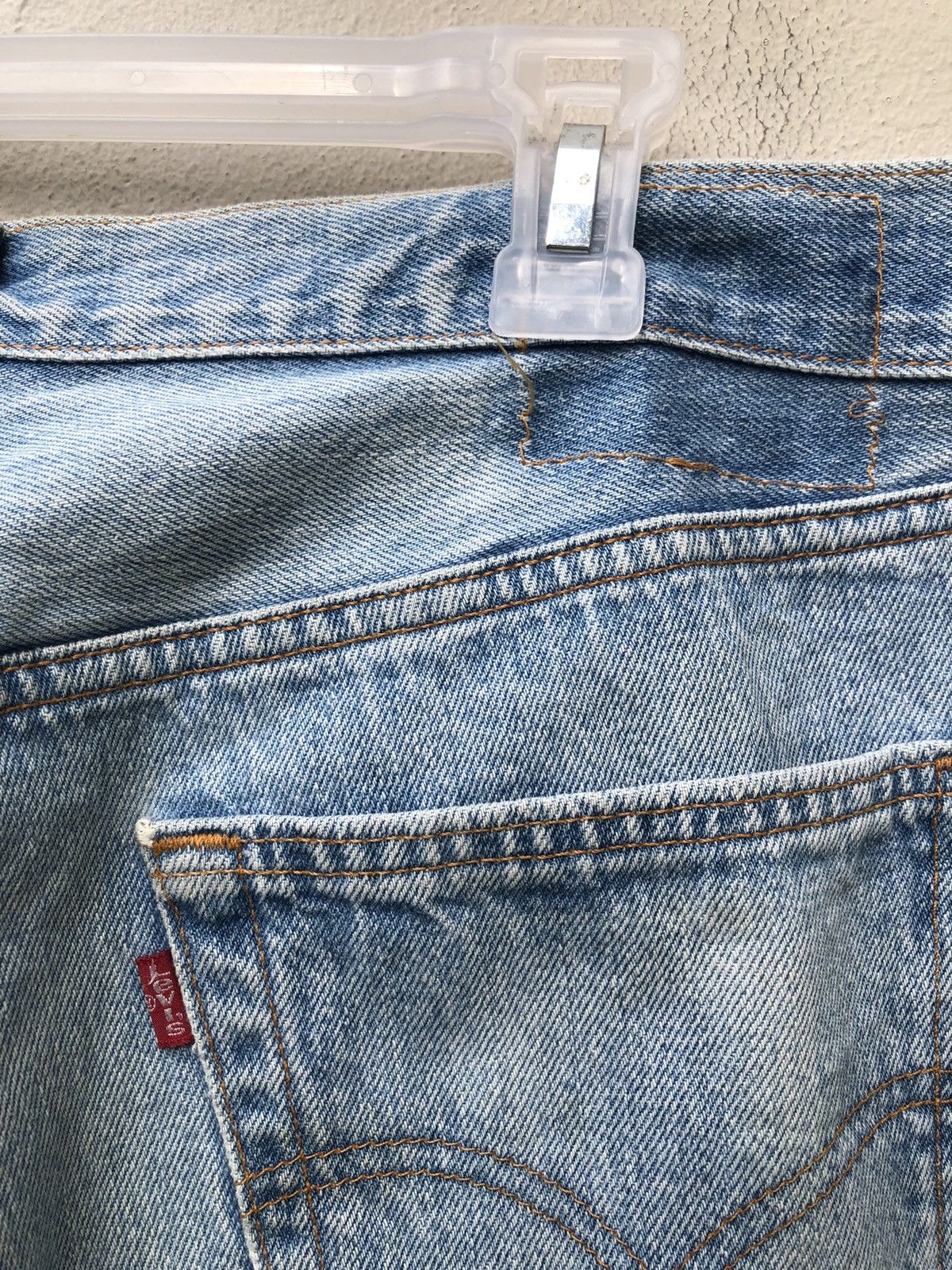 Levi's Vintage Levi’s 501 Jeans Splattered Paint Zigzag Denim Size US 35 - 12 Thumbnail