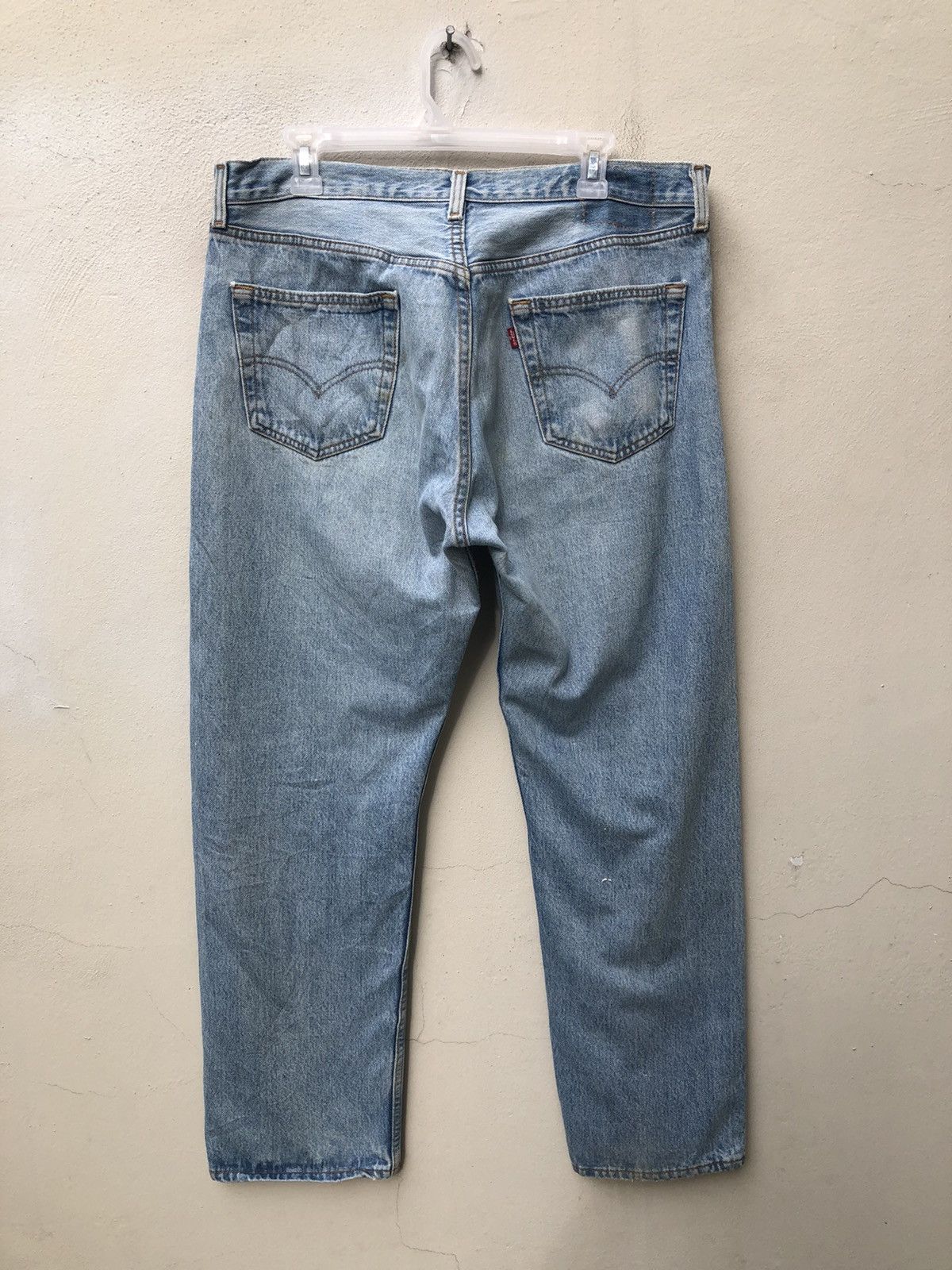 Levi's Vintage Levi’s 501 Jeans Splattered Paint Zigzag Denim Size US 35 - 10 Thumbnail