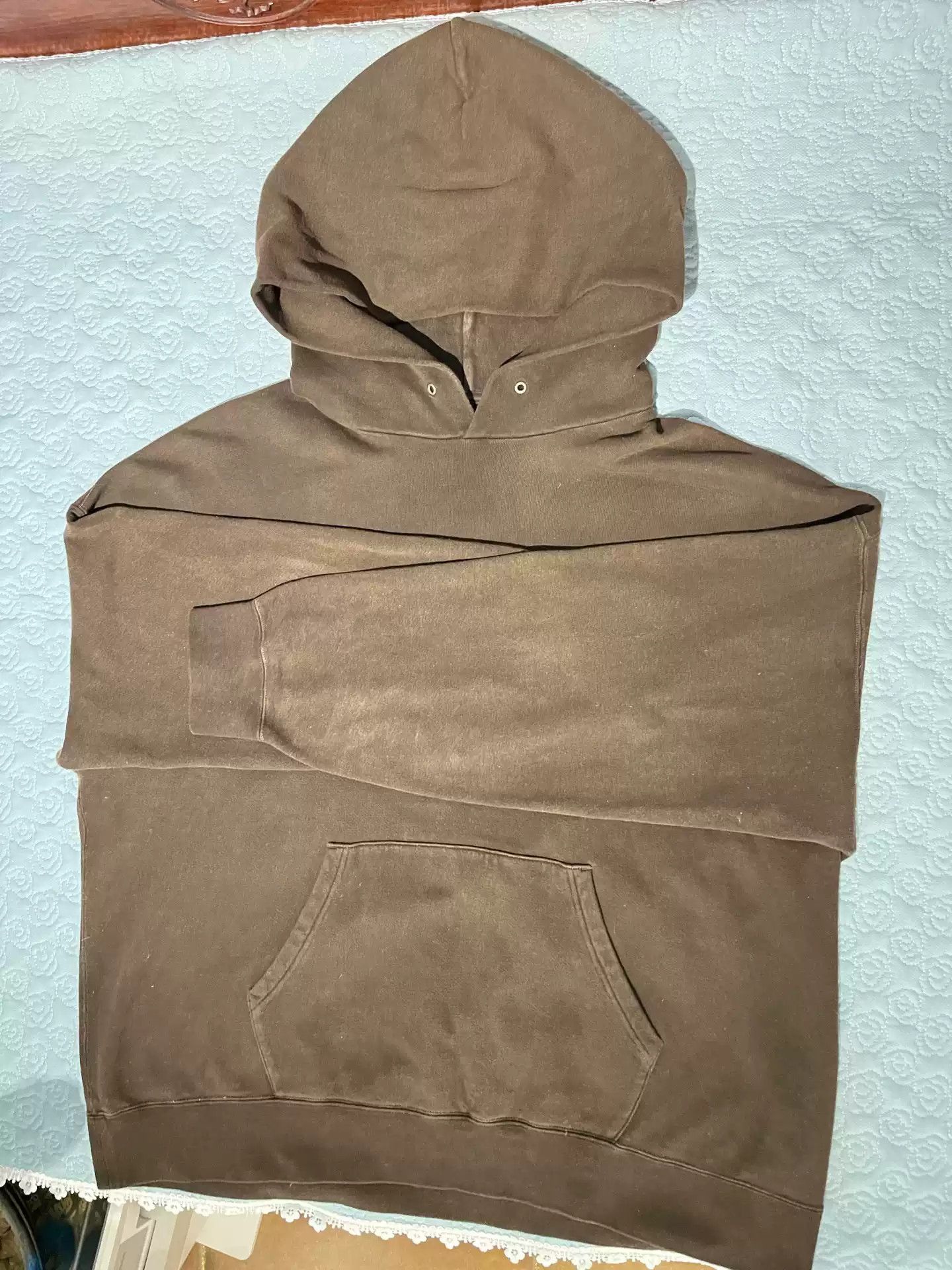 image of Visvim 22Ss Mud Dye Jumbo Hoodie Size 5 in Brown, Men's