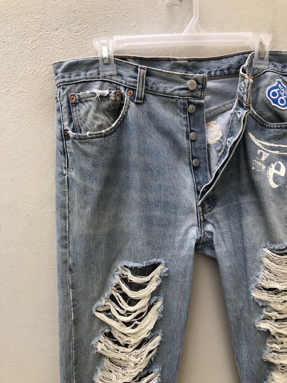 Levi's 90s Levi’s 501 Jeans Rebuild Geronimo Released Hem Denim Size US 34 / EU 50 - 4 Thumbnail