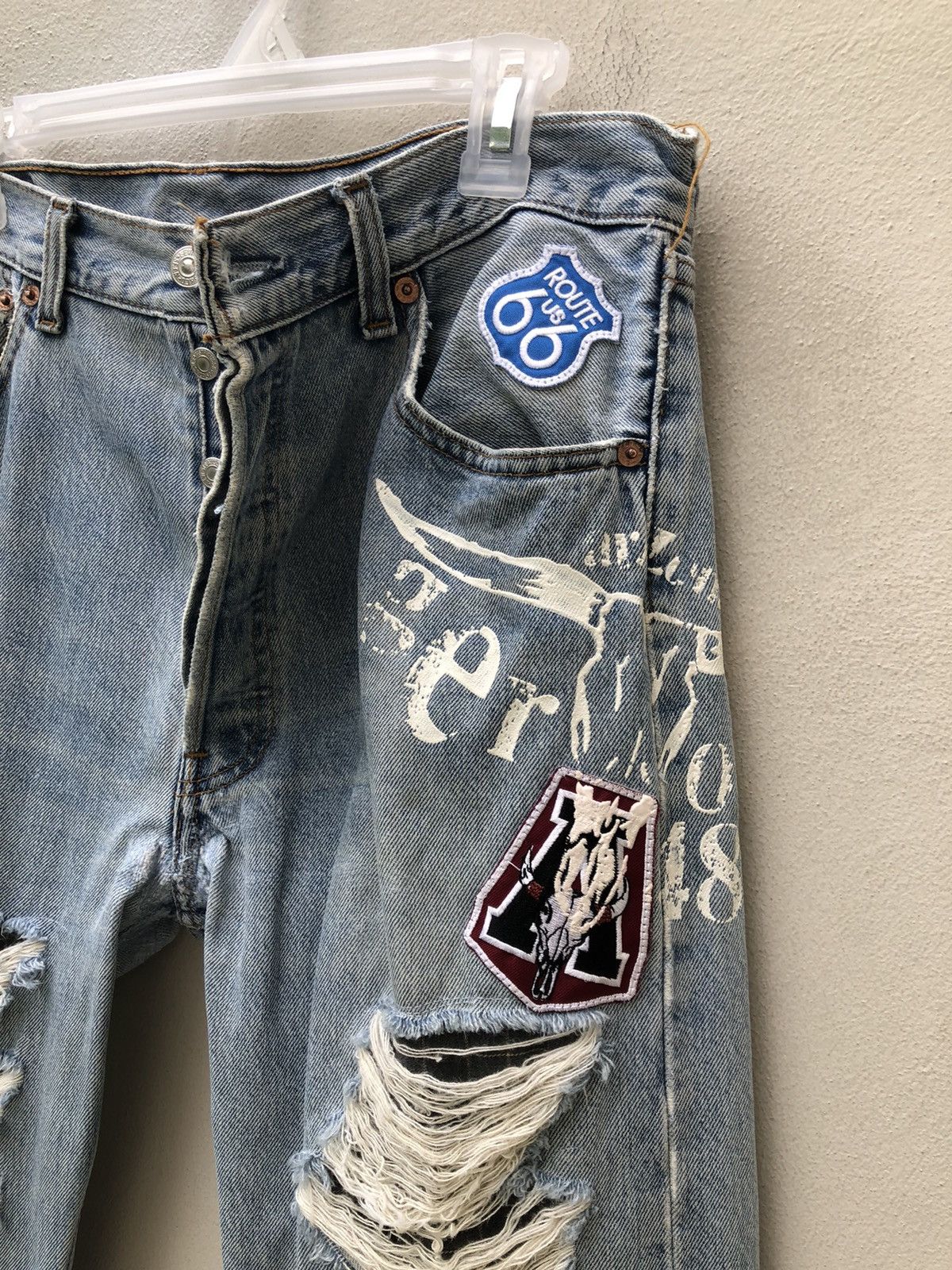Levi's 90s Levi’s 501 Jeans Rebuild Geronimo Released Hem Denim Size US 34 / EU 50 - 7 Thumbnail