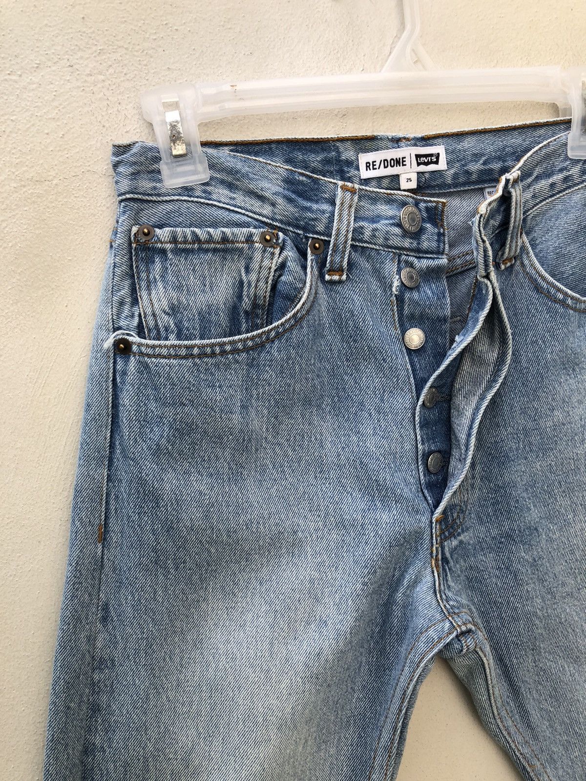 Levi's Vintage Levi’s RE/ DONE Made in Usa Release Hem Denim Jeans Size US 26 / EU 42 - 4 Thumbnail