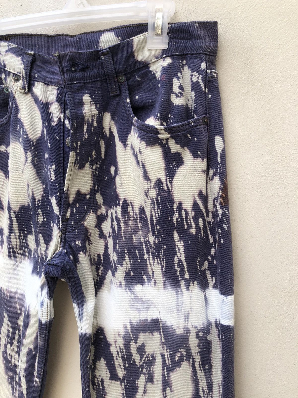 Levi's Vintage 80s Levi's 501 Jeans Faded Bleached Denim Jeans Size US 31 - 9 Thumbnail