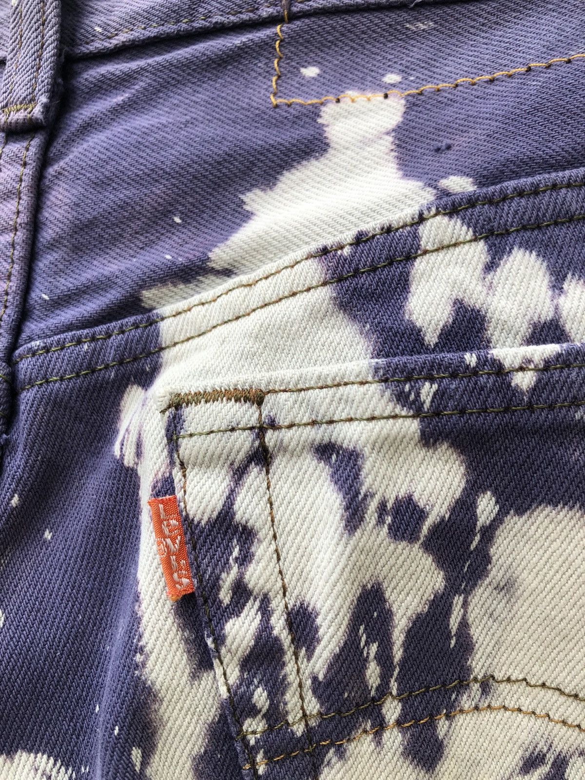 Levi's Vintage 80s Levi's 501 Jeans Faded Bleached Denim Jeans Size US 31 - 17 Thumbnail