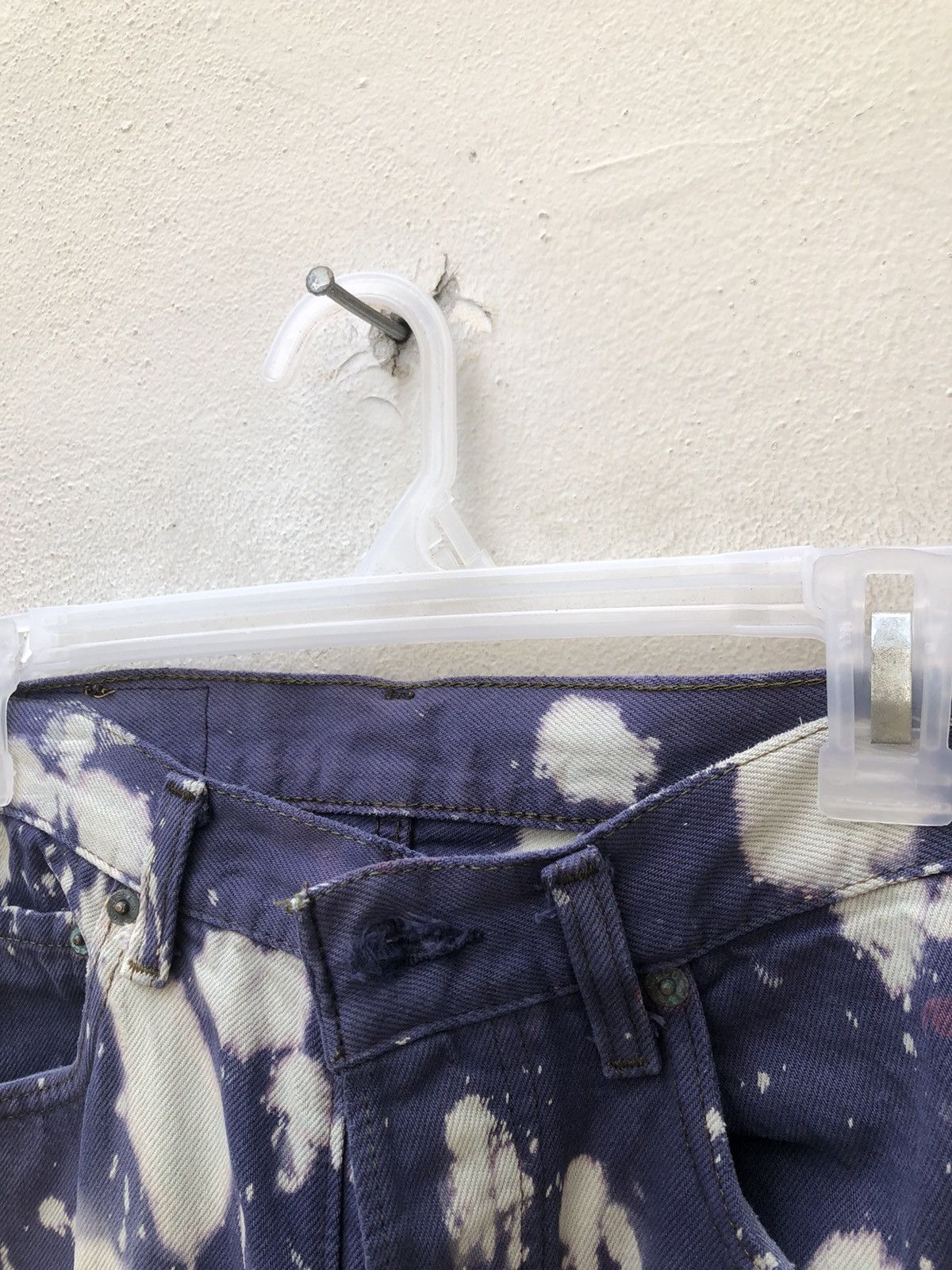 Levi's Vintage 80s Levi's 501 Jeans Faded Bleached Denim Jeans Size US 31 - 8 Thumbnail