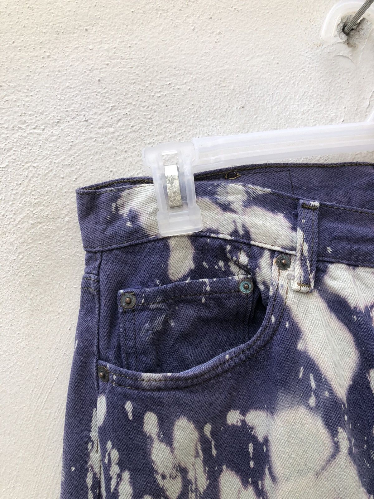 Levi's Vintage 80s Levi's 501 Jeans Faded Bleached Denim Jeans Size US 31 - 4 Thumbnail