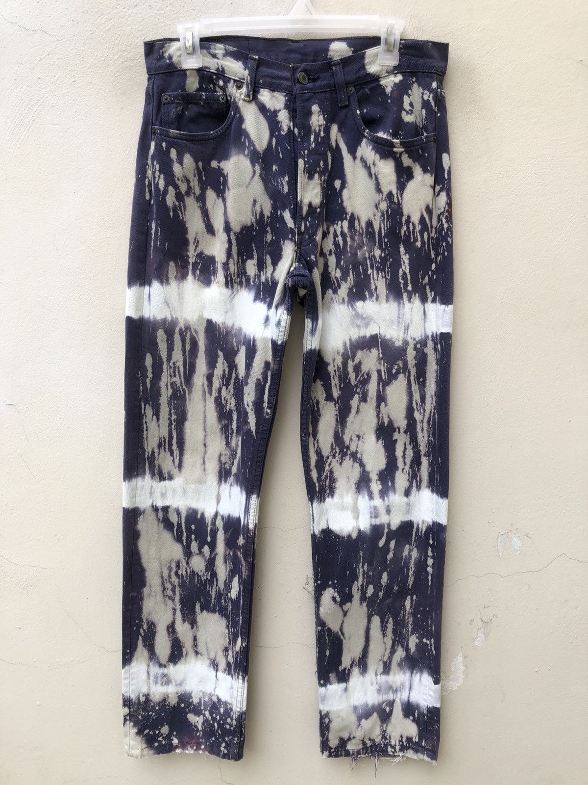 Levi's Vintage 80s Levi's 501 Jeans Faded Bleached Denim Jeans Size US 31 - 3 Thumbnail