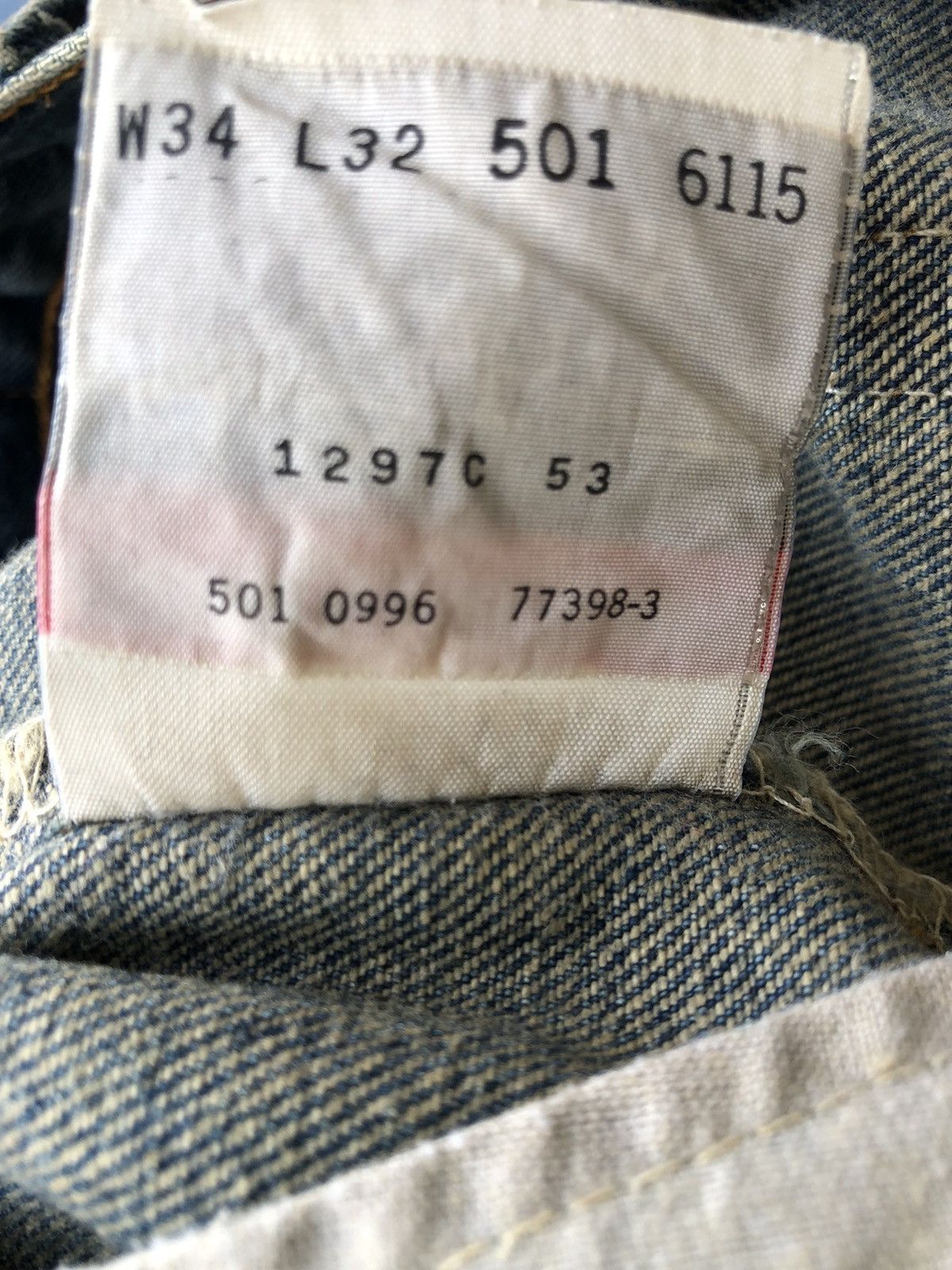 Levi's Vintage 1996 Levi’s 501 Jeans Rips Denim Jeans Made in Usa Size US 34 / EU 50 - 21 Thumbnail