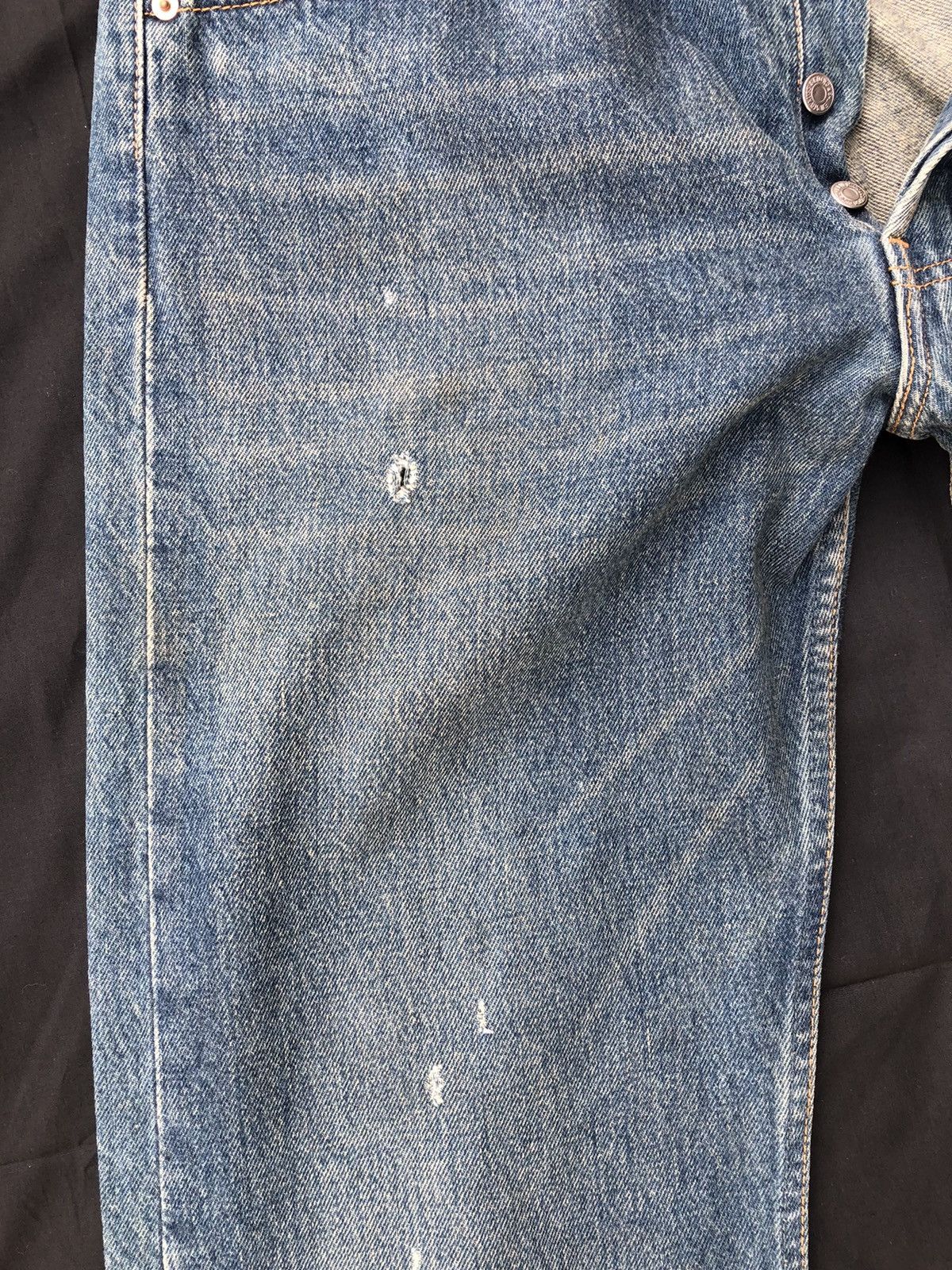 Levi's Vintage 1996 Levi’s 501 Jeans Rips Denim Jeans Made in Usa Size US 34 / EU 50 - 4 Thumbnail