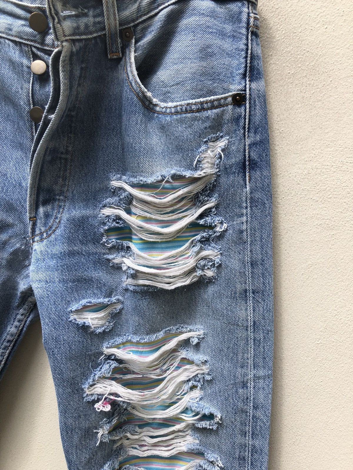Levi's Vintage Levi’s Rebuild Distress Paint Splatter Denim Jeans Size US 32 / EU 48 - 9 Thumbnail