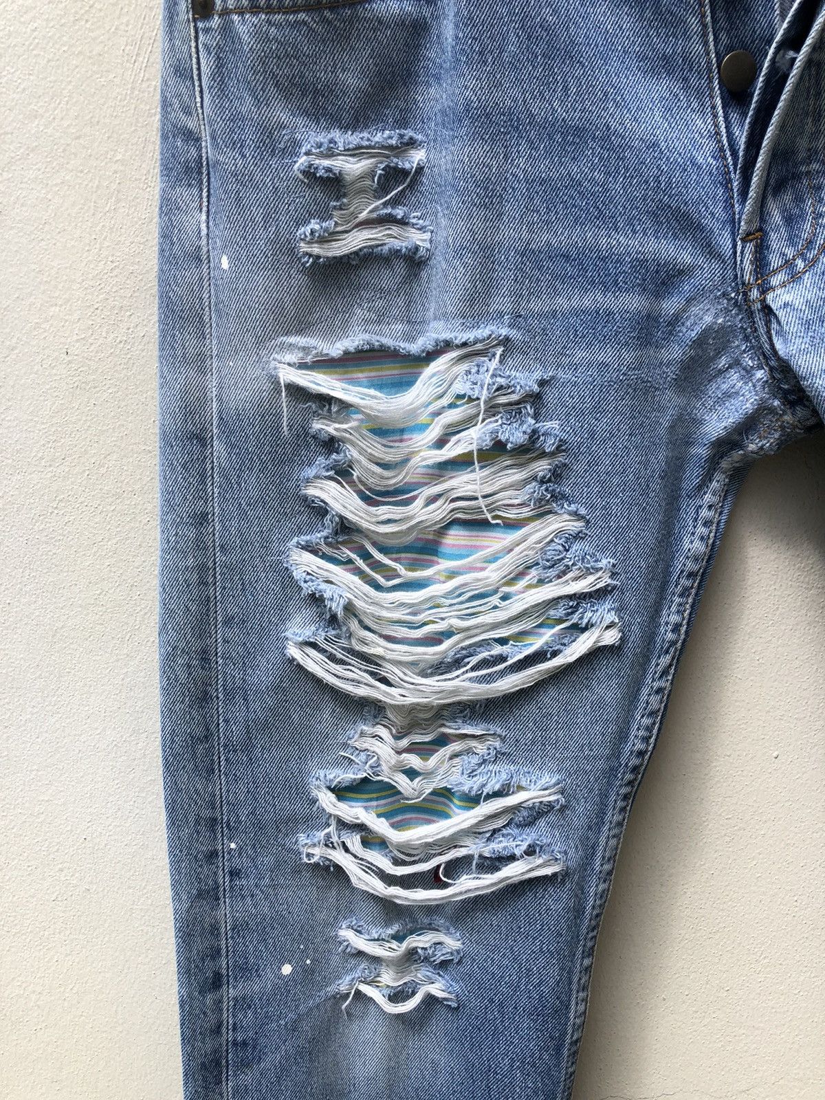 Levi's Vintage Levi’s Rebuild Distress Paint Splatter Denim Jeans Size US 32 / EU 48 - 5 Thumbnail