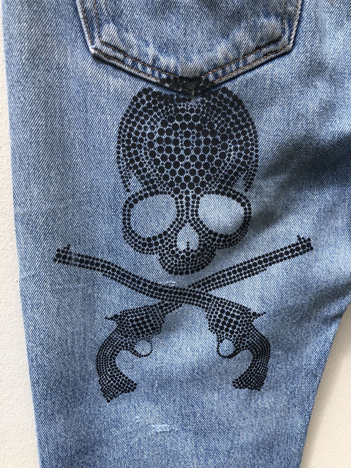Levi's Vintage Levi’s Rebuild Distress Paint Splatter Denim Jeans Size US 32 / EU 48 - 15 Thumbnail