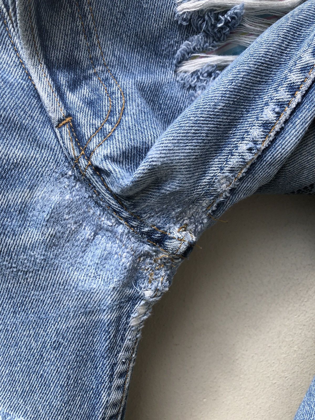 Levi's Vintage Levi’s Rebuild Distress Paint Splatter Denim Jeans Size US 32 / EU 48 - 6 Thumbnail