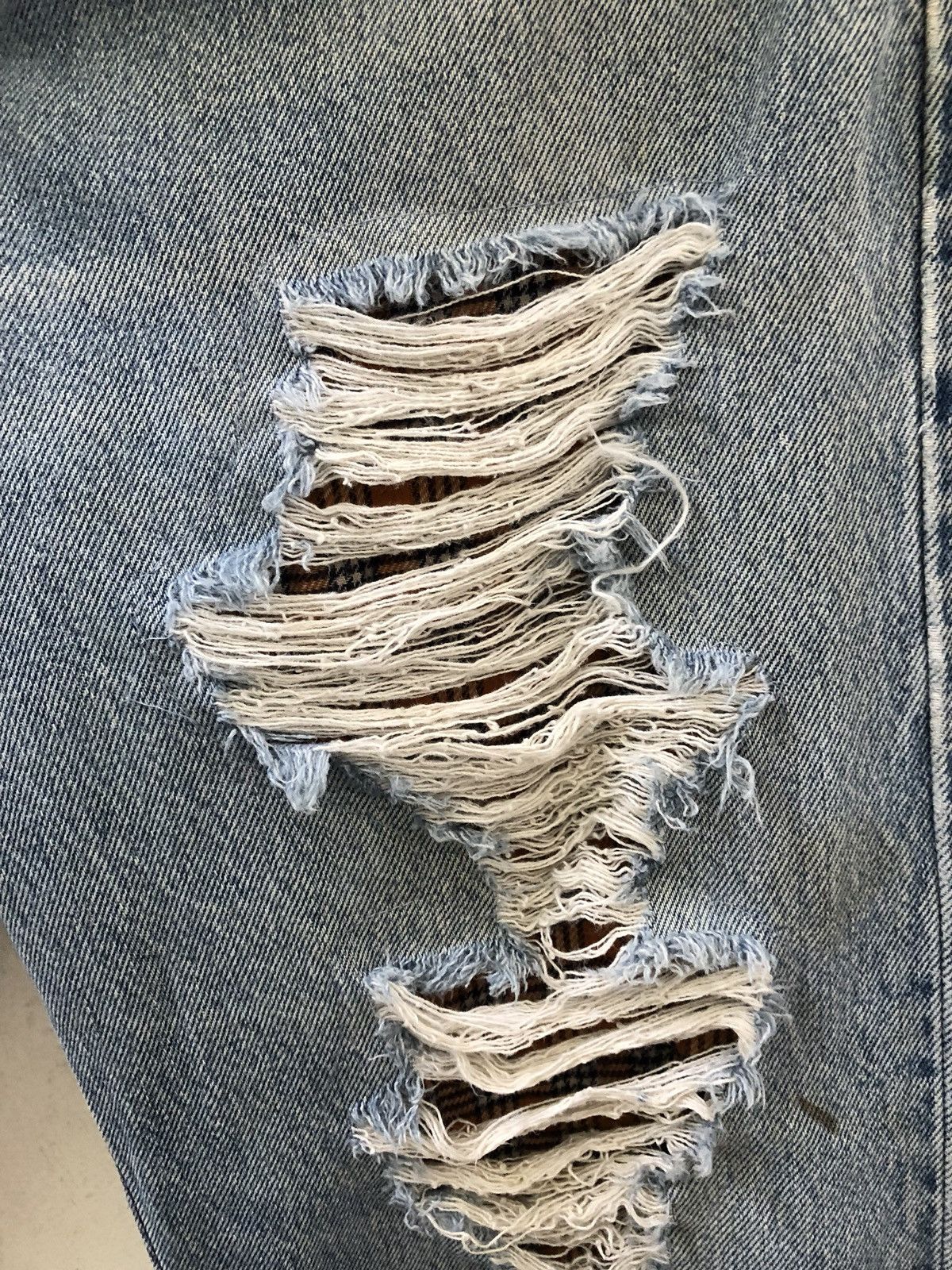 Levi's 90s Levi's 501 Reconstruct “ SAMPLE “Rips Distress Size US 33 - 6 Thumbnail