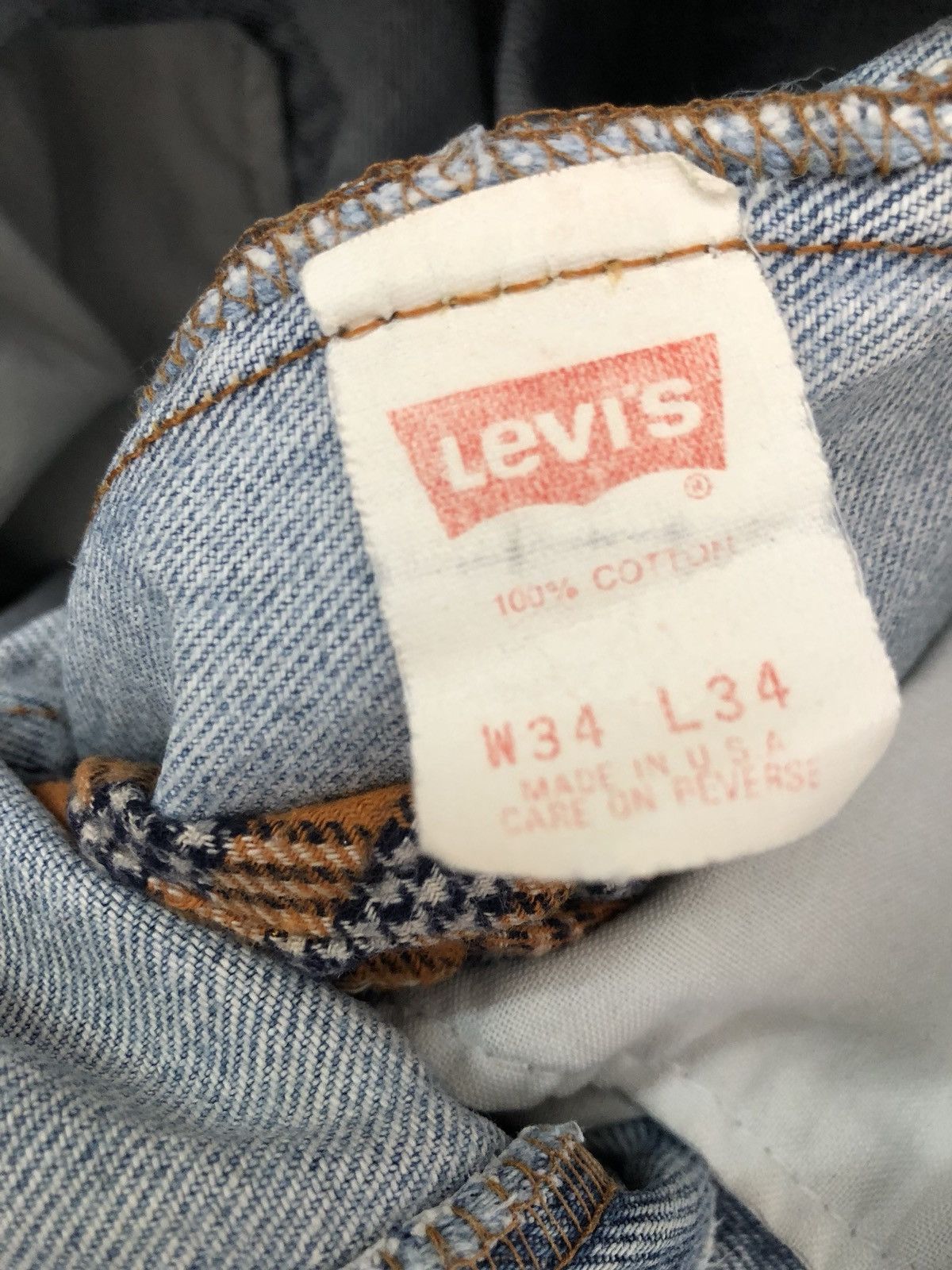 Levi's 90s Levi's 501 Reconstruct “ SAMPLE “Rips Distress Size US 33 - 16 Thumbnail