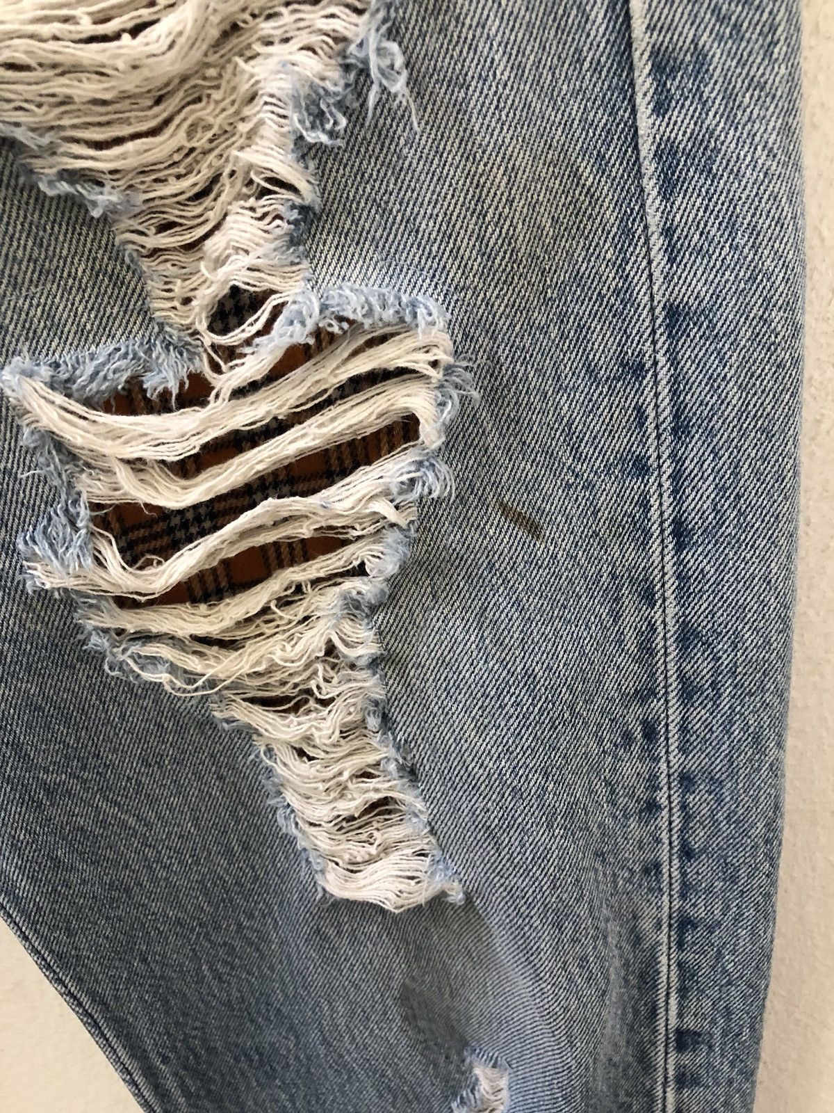 Levi's 90s Levi's 501 Reconstruct “ SAMPLE “Rips Distress Size US 33 - 7 Thumbnail