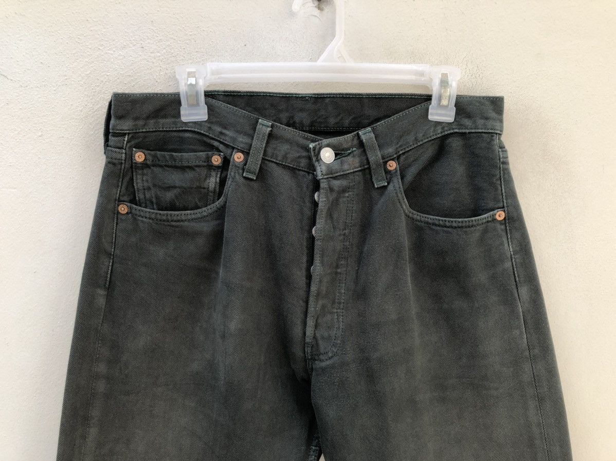Levi's Vintage 1998 Levi’s 501 Jeans Faded Dark Green Denim Size US 32 / EU 48 - 2 Thumbnail