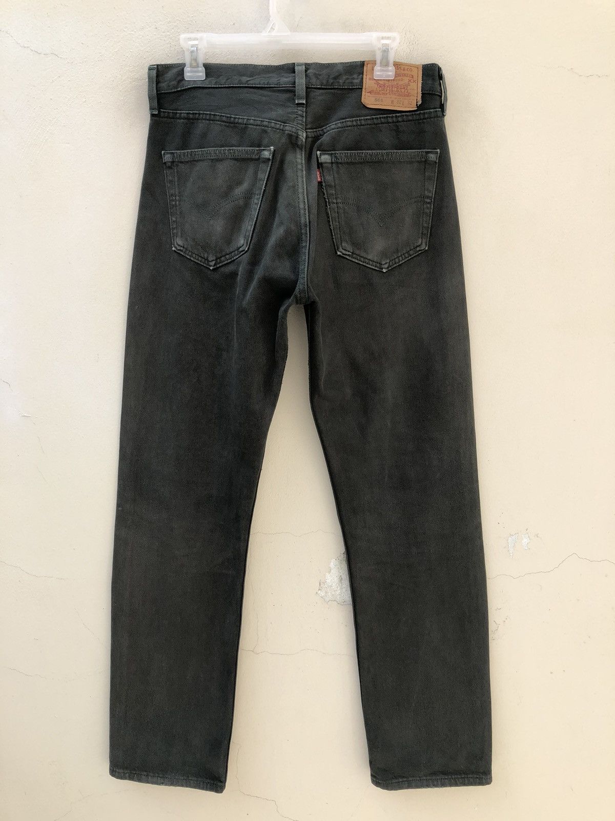Levi's Vintage 1998 Levi’s 501 Jeans Faded Dark Green Denim Size US 32 / EU 48 - 10 Thumbnail