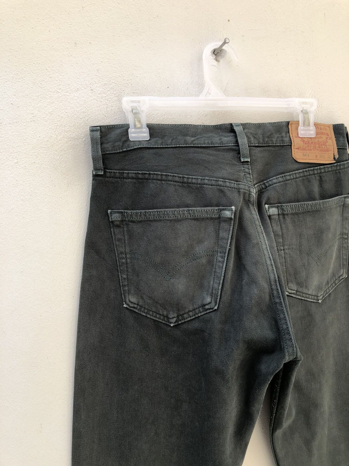 Levi's Vintage 1998 Levi’s 501 Jeans Faded Dark Green Denim Size US 32 / EU 48 - 11 Thumbnail