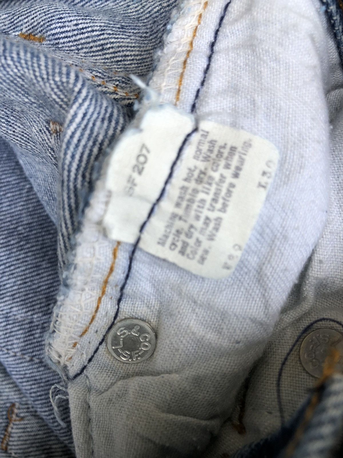 Levi's Vintage 80s Levi’s 501 Jeans Denim Made in Usa Size US 29 - 20 Thumbnail