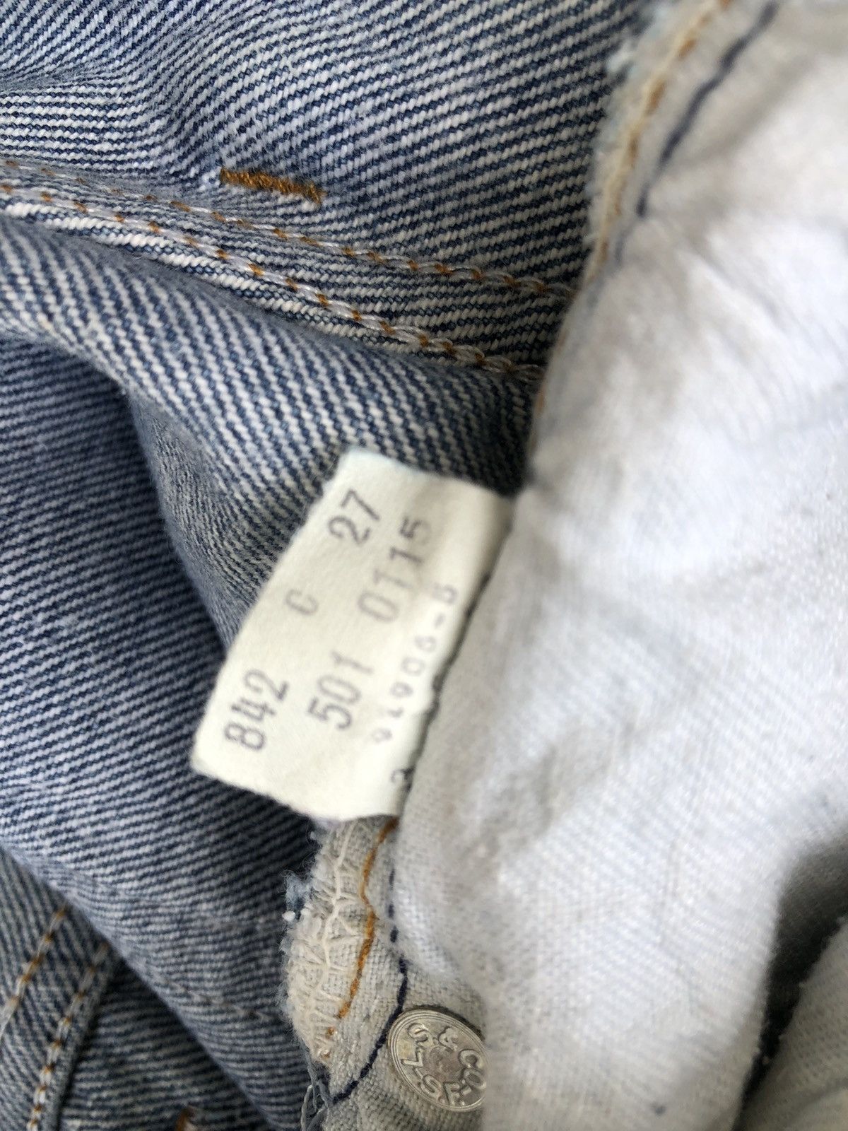 Levi's Vintage 80s Levi’s 501 Jeans Denim Made in Usa Size US 29 - 21 Thumbnail