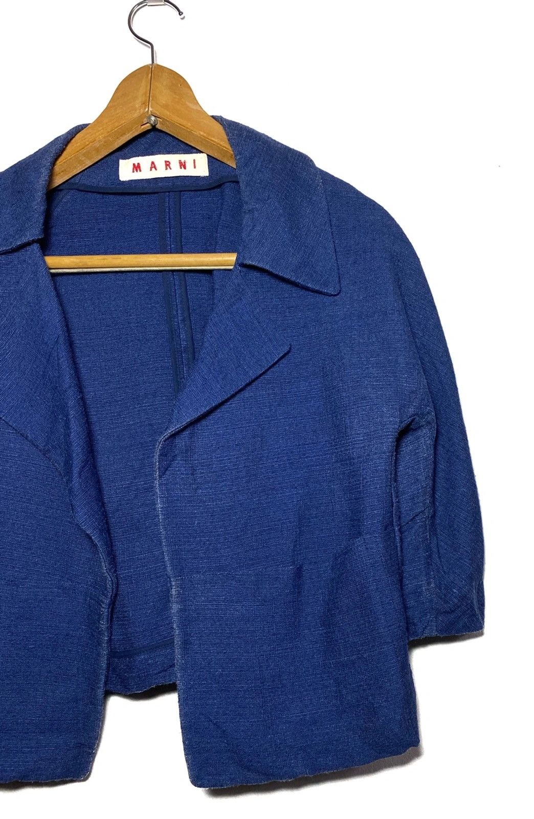 Indigo × Marni Indigo Marni Cropped Jacket Size M / US 6-8 / IT 42-44 - 2 Thumbnail