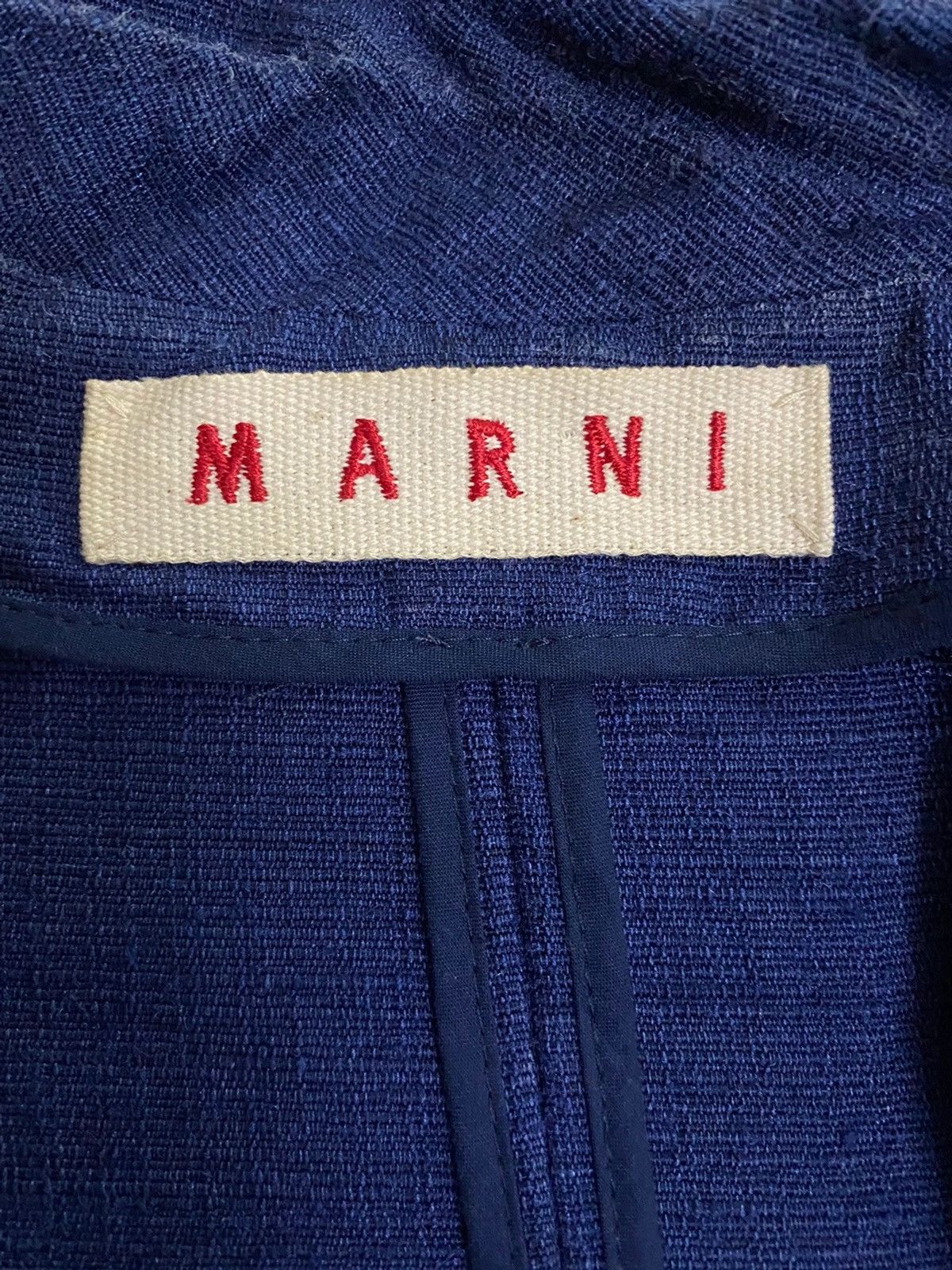Indigo × Marni Indigo Marni Cropped Jacket Size M / US 6-8 / IT 42-44 - 5 Thumbnail