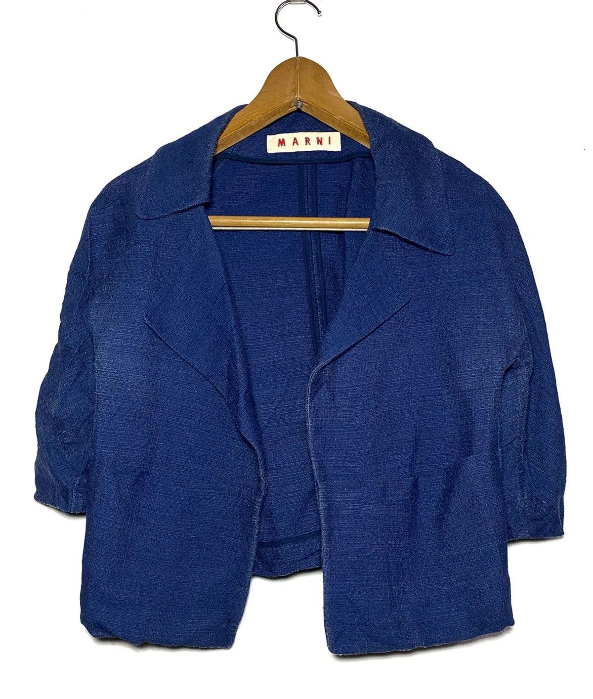 Indigo × Marni Indigo Marni Cropped Jacket Size M / US 6-8 / IT 42-44 - 1 Thumbnail