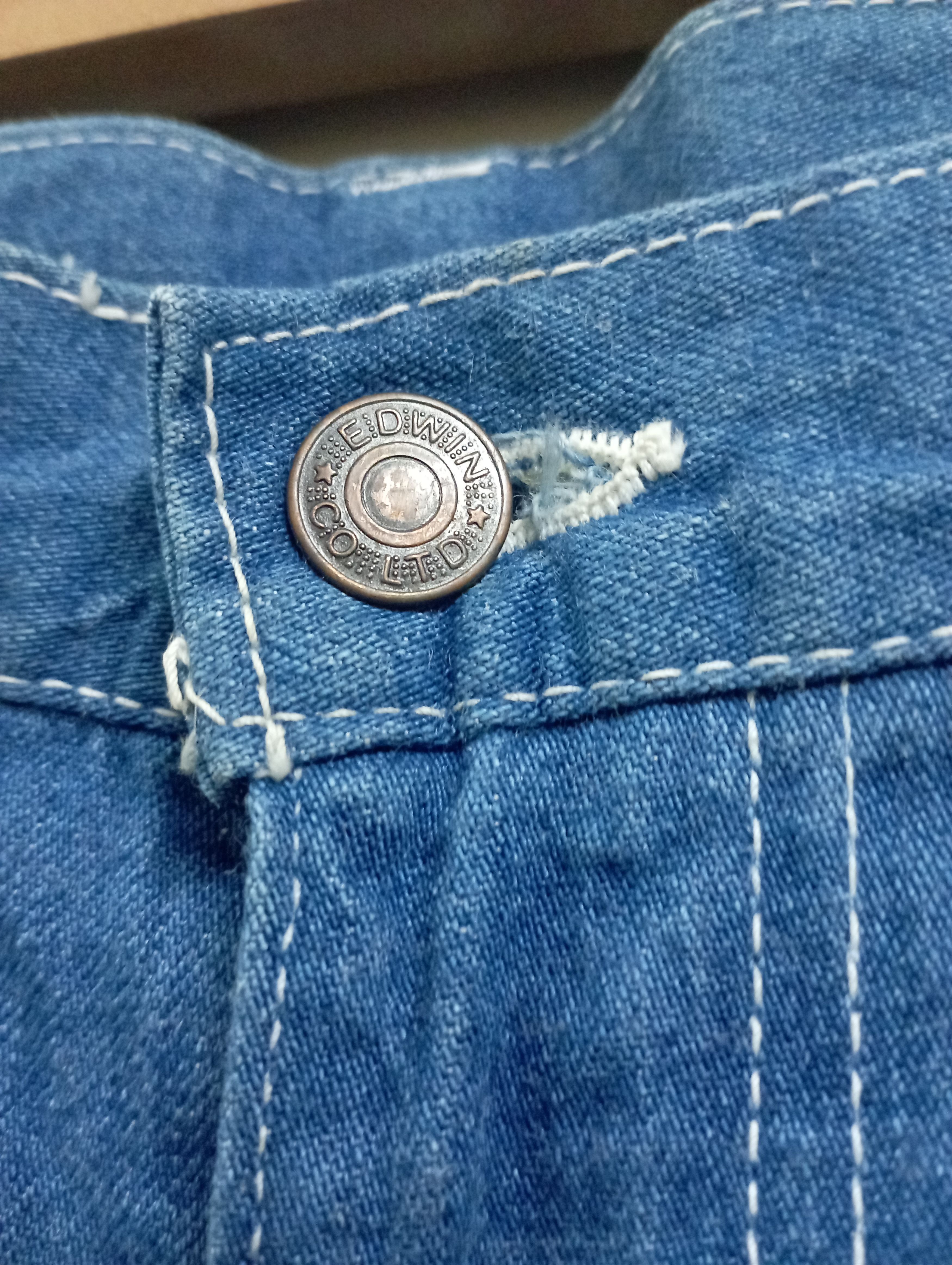 Carhartt BAGGY JEANS Vintage 70's Edwin Carpenter Pant Size US 35 - 3 Thumbnail