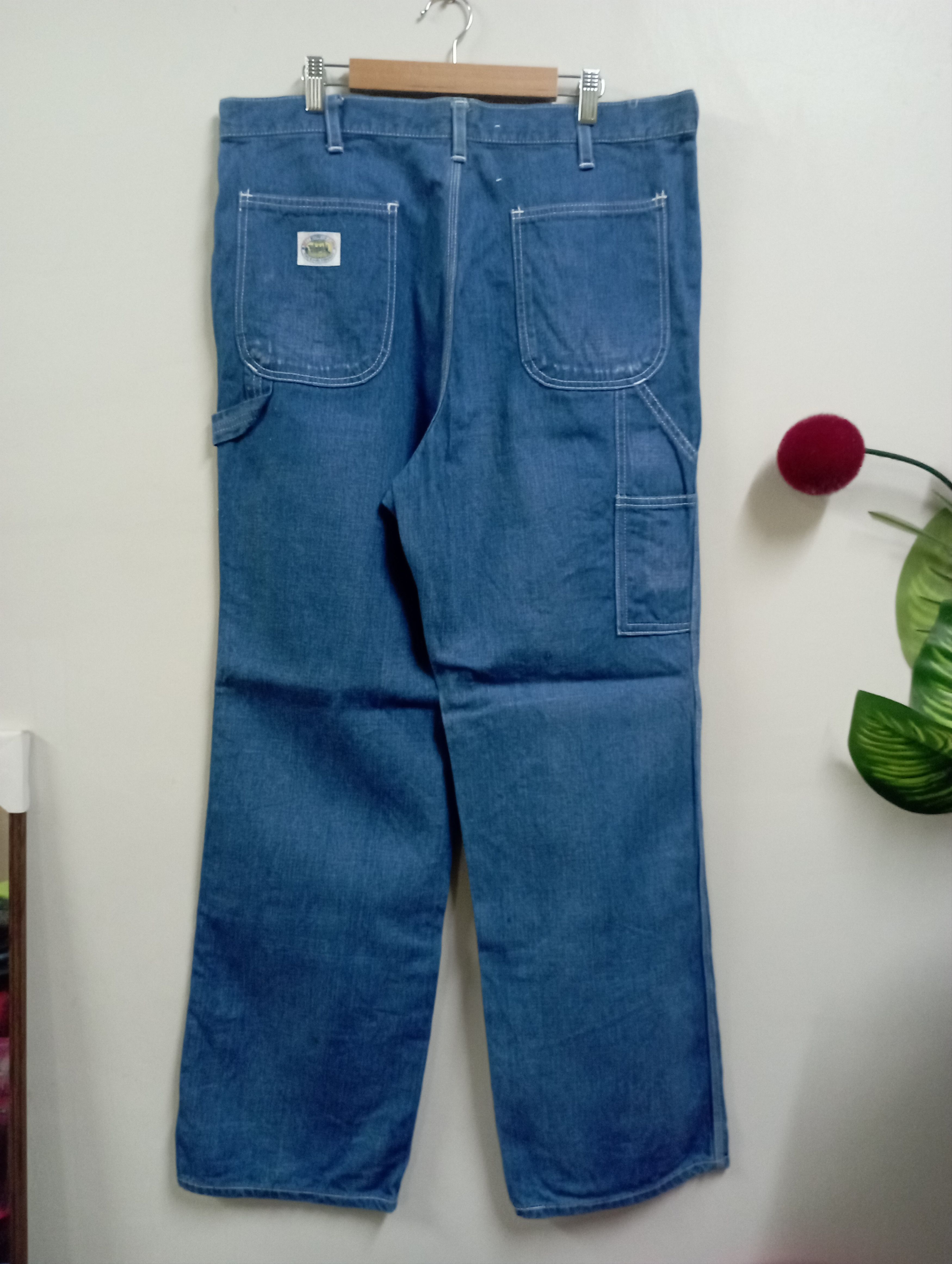 Carhartt BAGGY JEANS Vintage 70's Edwin Carpenter Pant Size US 35 - 1 Thumbnail