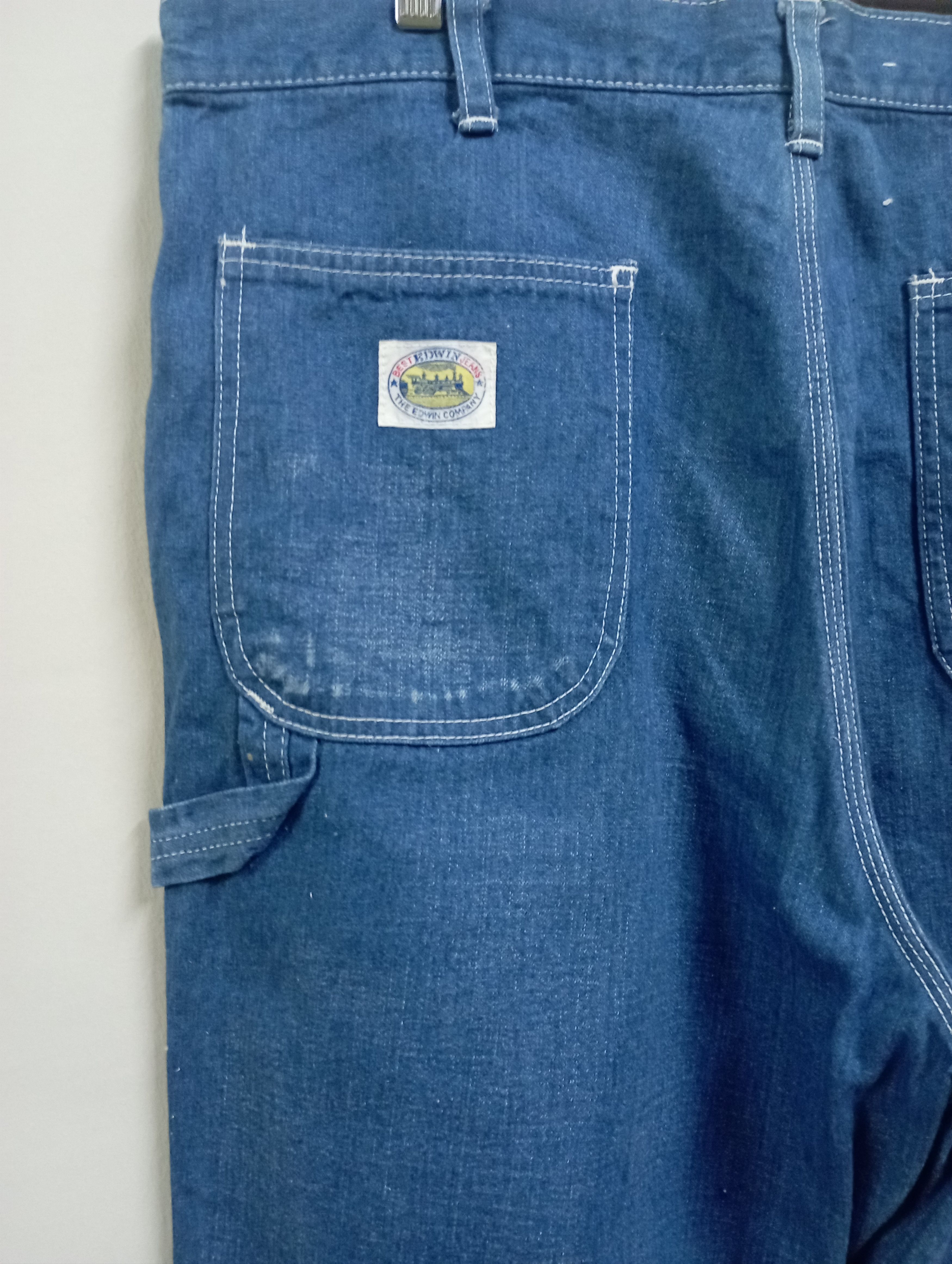 Carhartt BAGGY JEANS Vintage 70's Edwin Carpenter Pant Size US 35 - 5 Thumbnail
