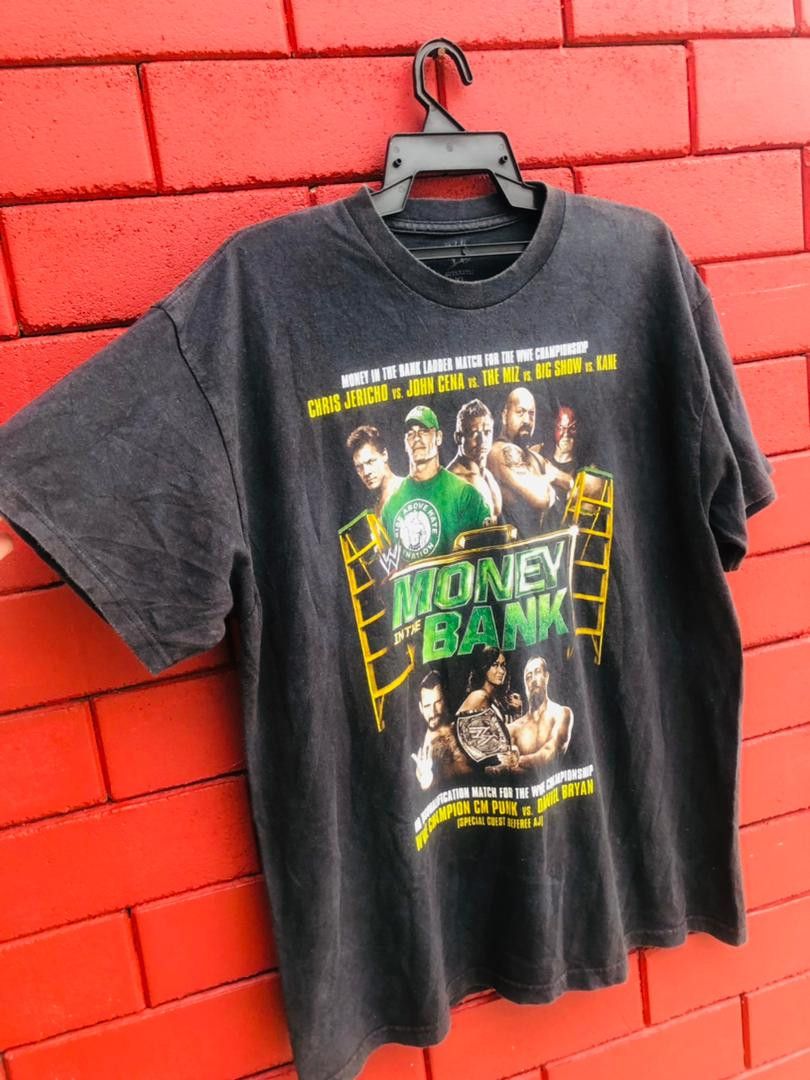 Japanese Brand × Vintage Vintage Money Bank WWE Streetwear Fashion Style Shirt Size US XL / EU 56 / 4 - 3 Thumbnail