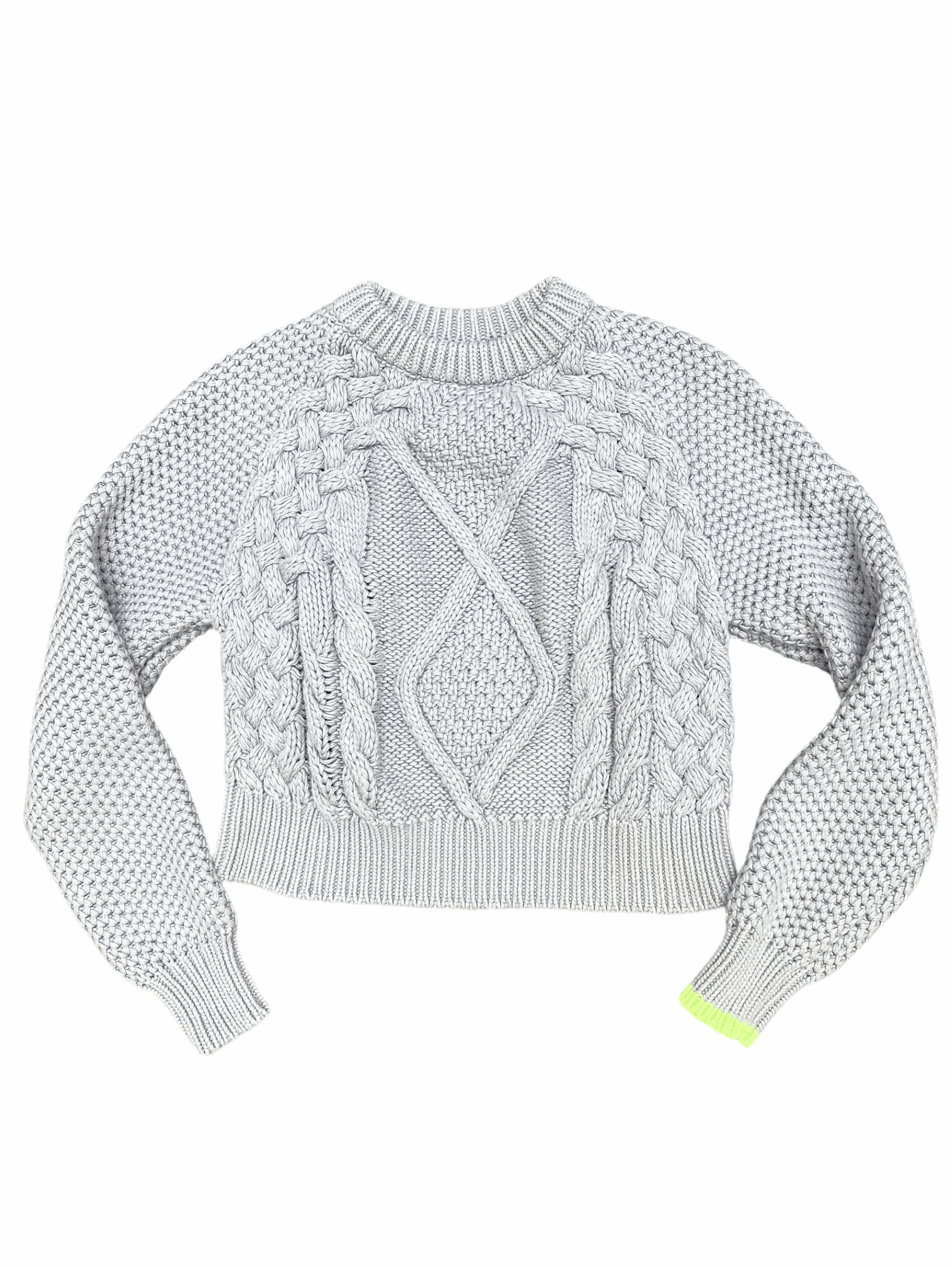 Maison Margiela FW 2015 Grey Cropped Heavy Knit Size US S / EU 44-46 / 1 - 1 Thumbnail