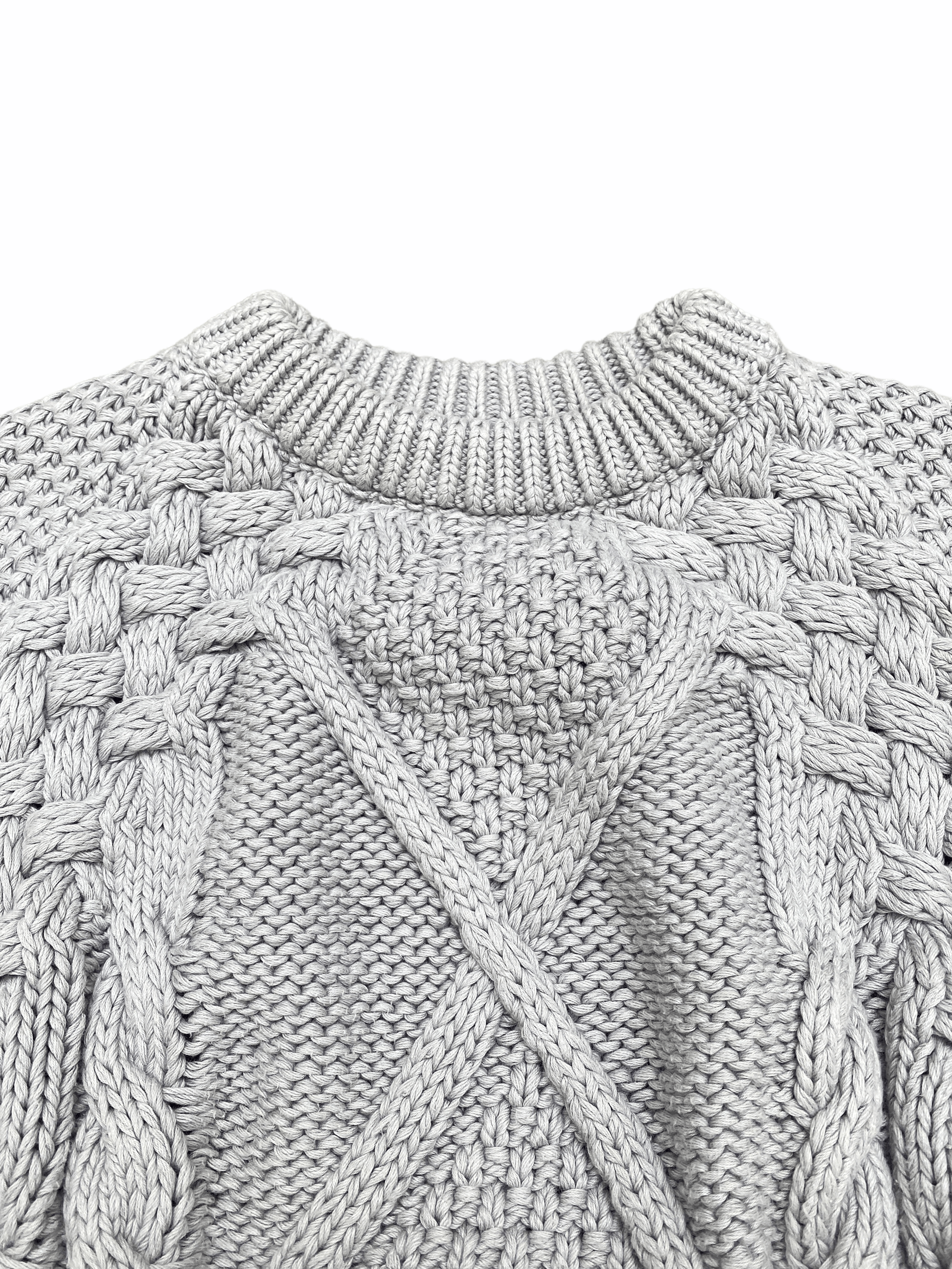 Maison Margiela FW 2015 Grey Cropped Heavy Knit Size US S / EU 44-46 / 1 - 4 Thumbnail